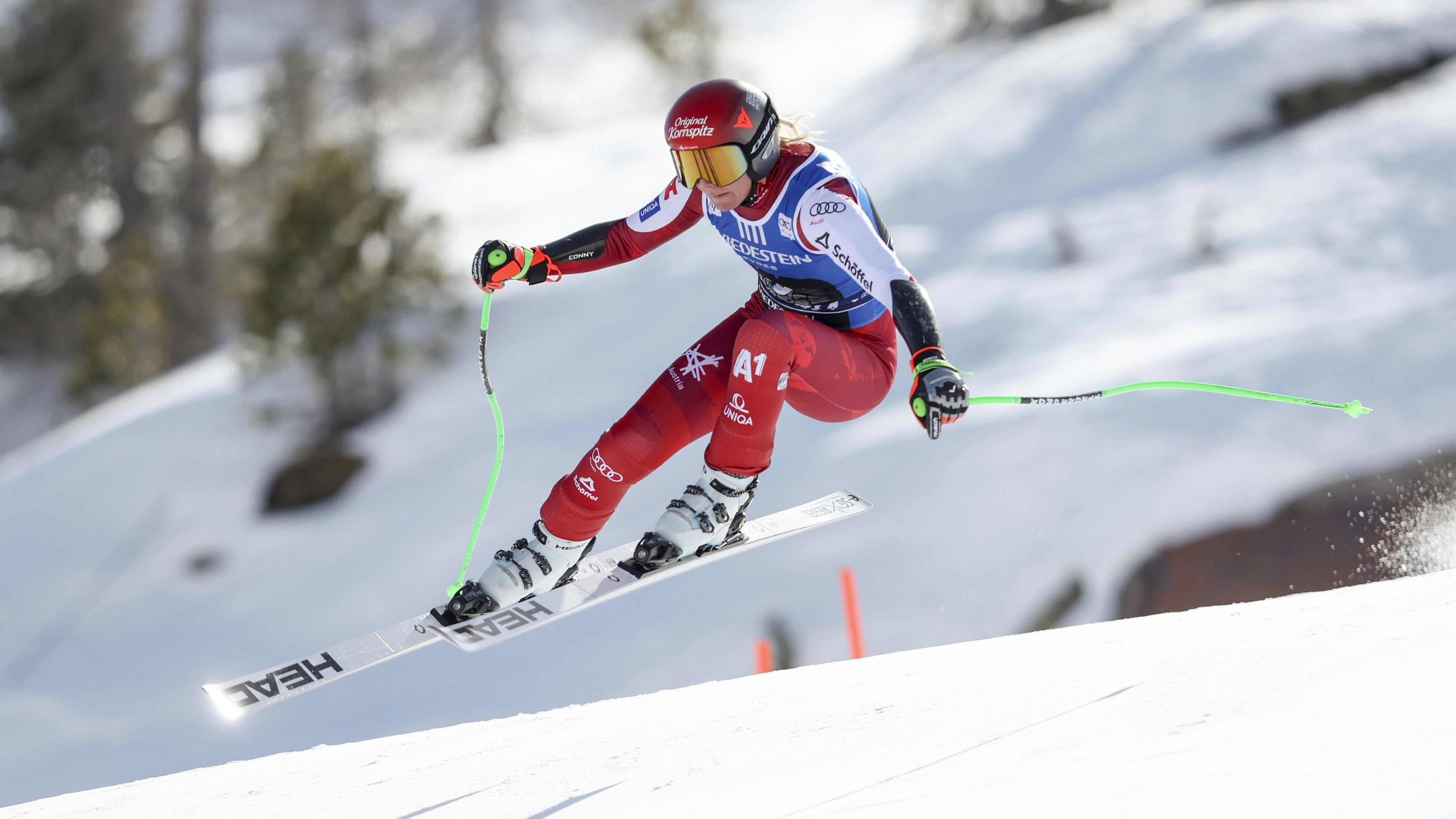 ÖSV-Star Cornelia Hütter rettete mit Platz sechs die österreichische Ehre. 