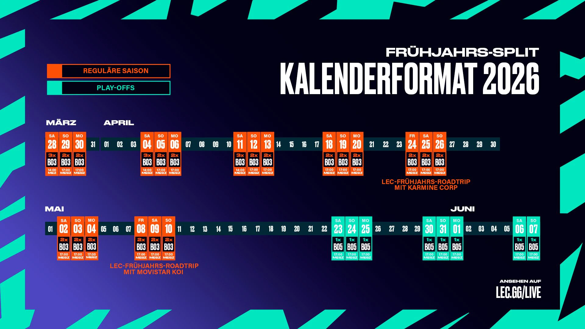 Startschuss für die LEC-Frühjahrsrunde 2026.