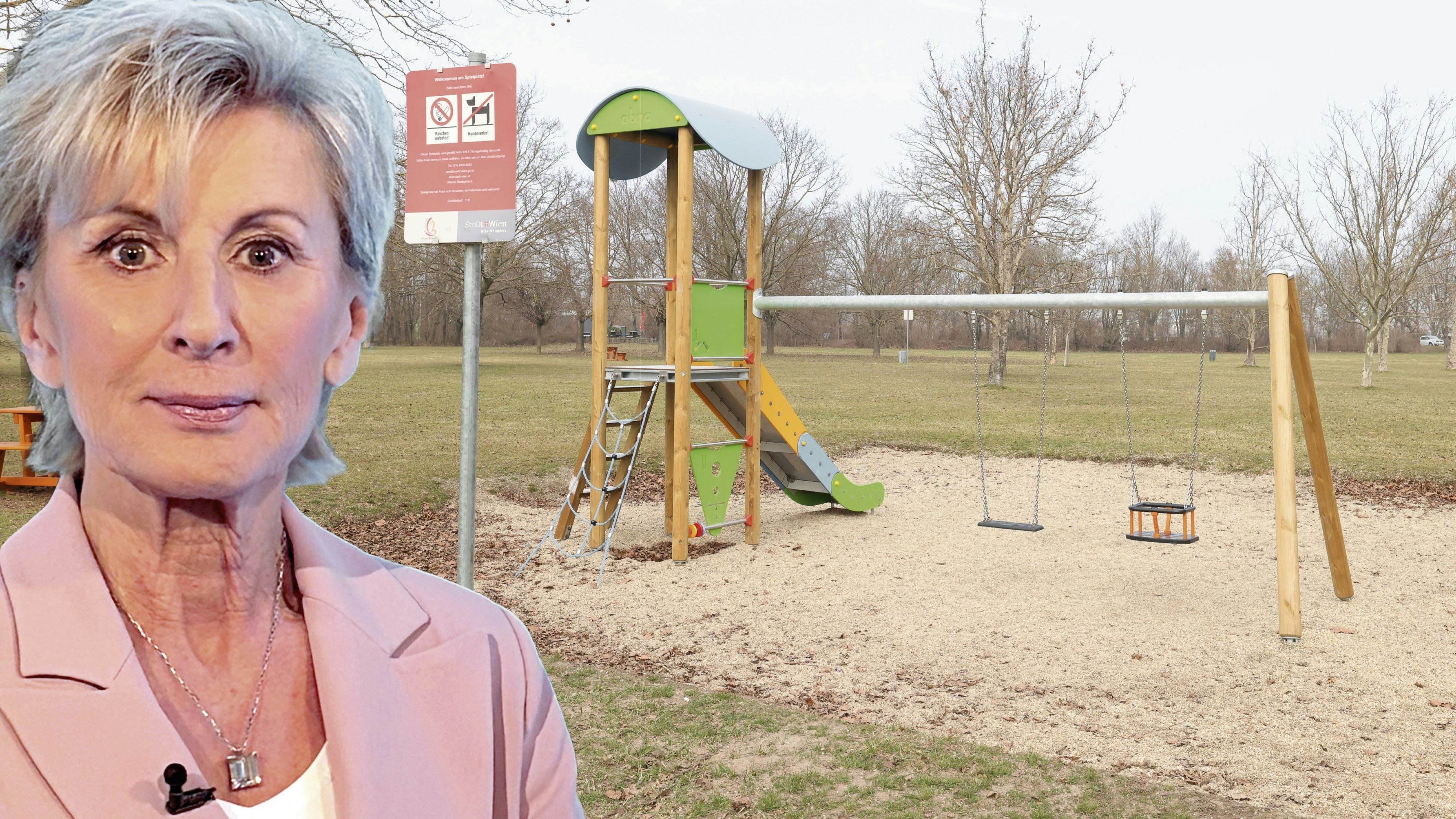 Rund um den Spielplatz befindet sich eine Hundefreilaufzone. Auf dem kleinen Abschnitt gilt von Mai bis September Hundeverbot. Zaun gibt es keinen.