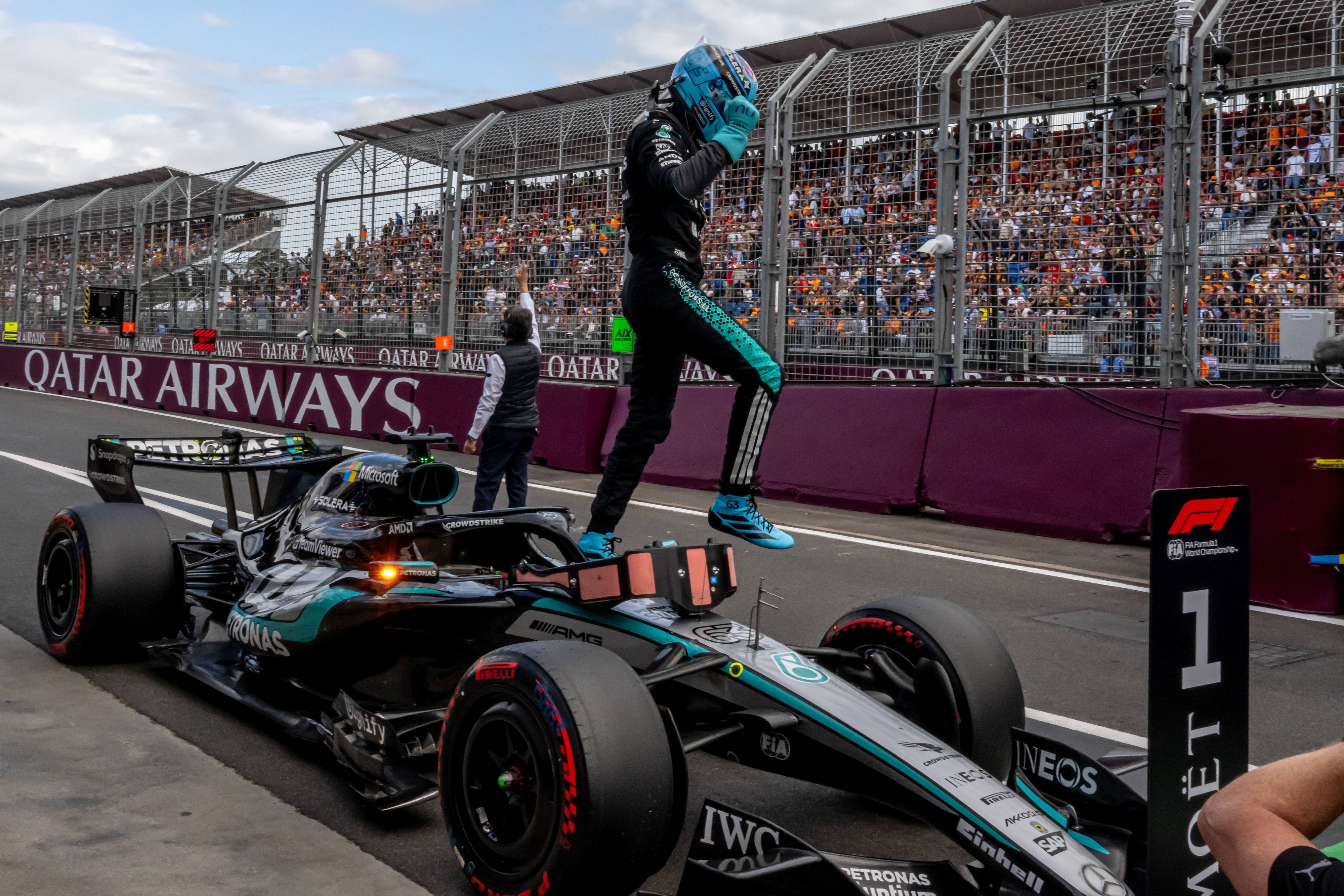 George Russell holte sich in Melbourne den ersten Sieg der F1-Saison. 