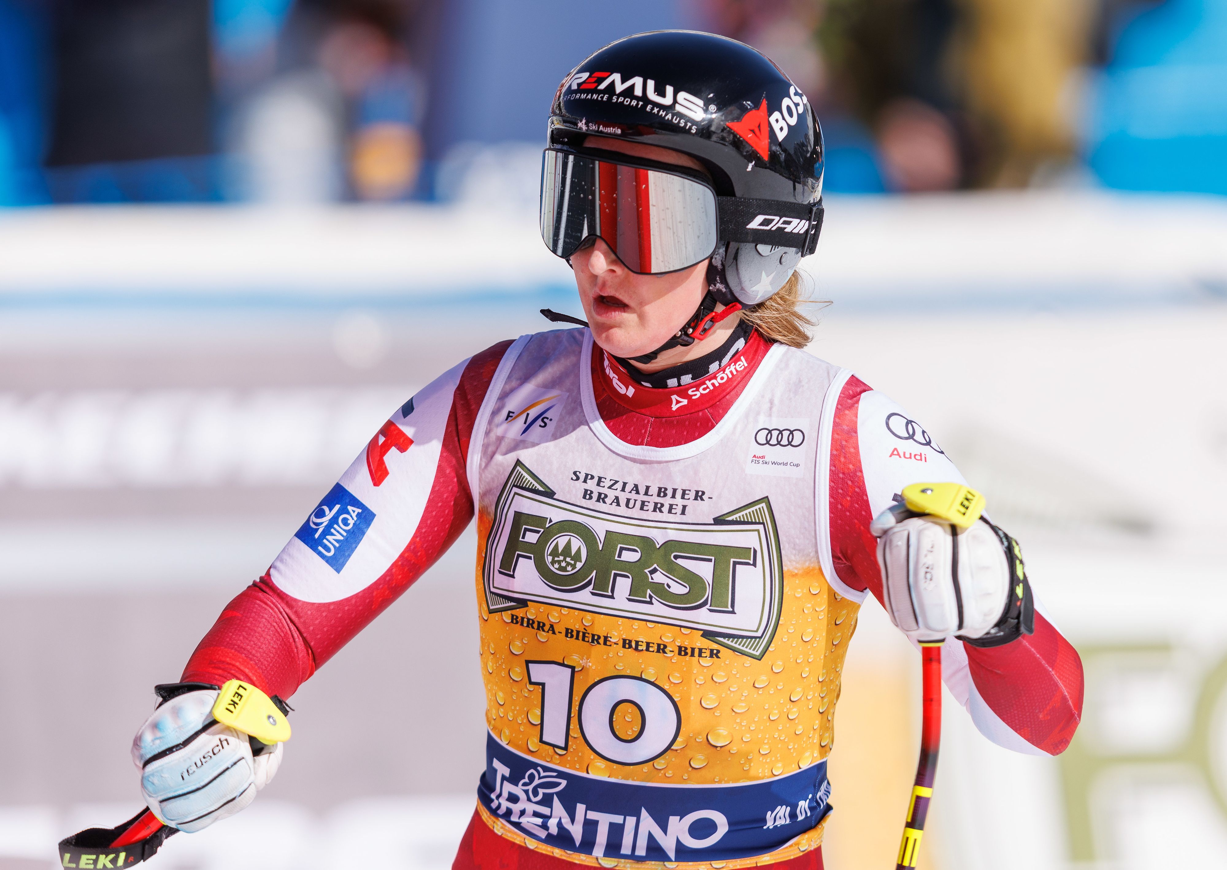 Nina Ortlieb war nach einer verhaltenen Fahrt geschlagen.