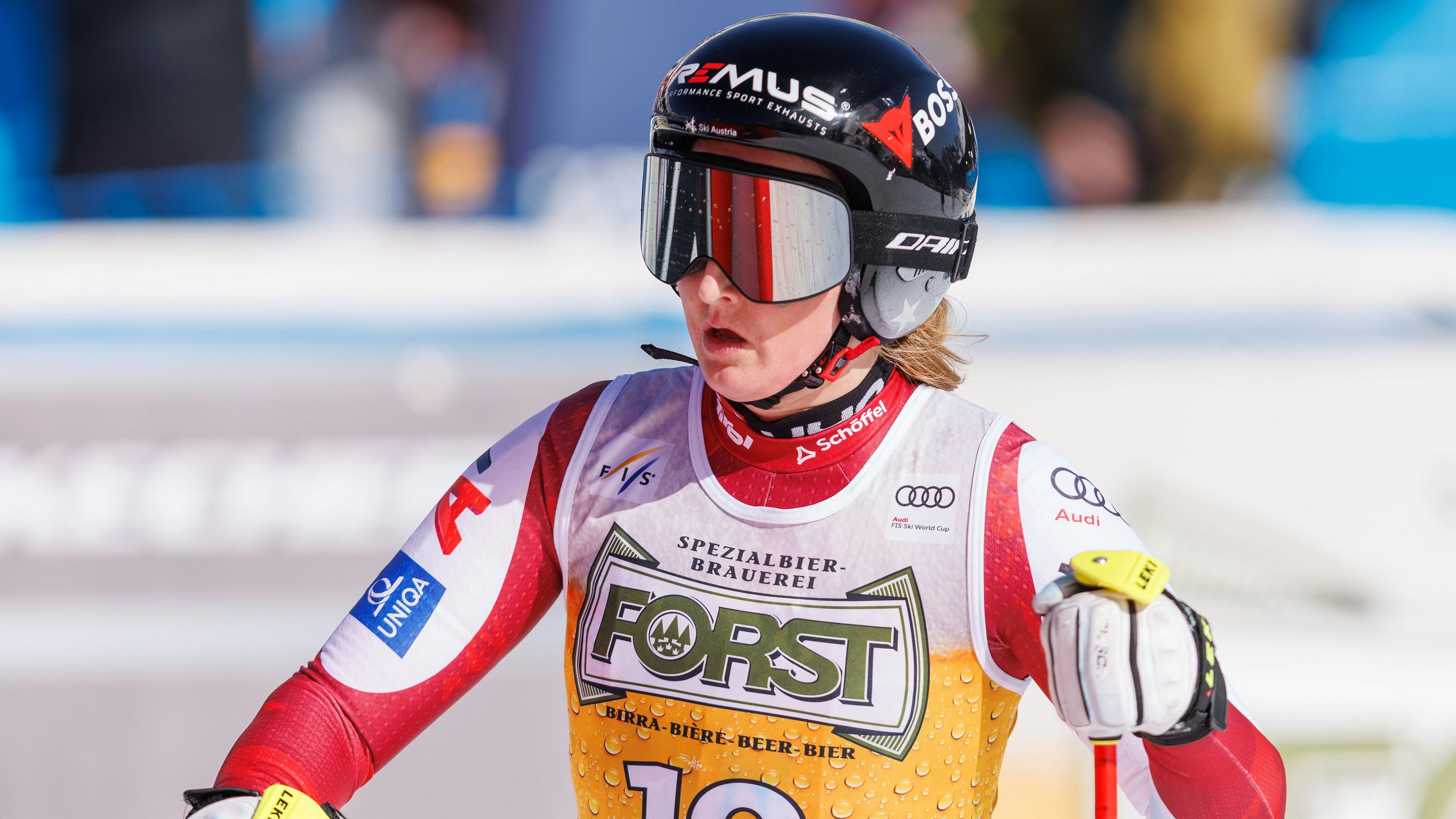 Nina Ortlieb ist nach einer verhaltenen Fahrt geschlagen. 