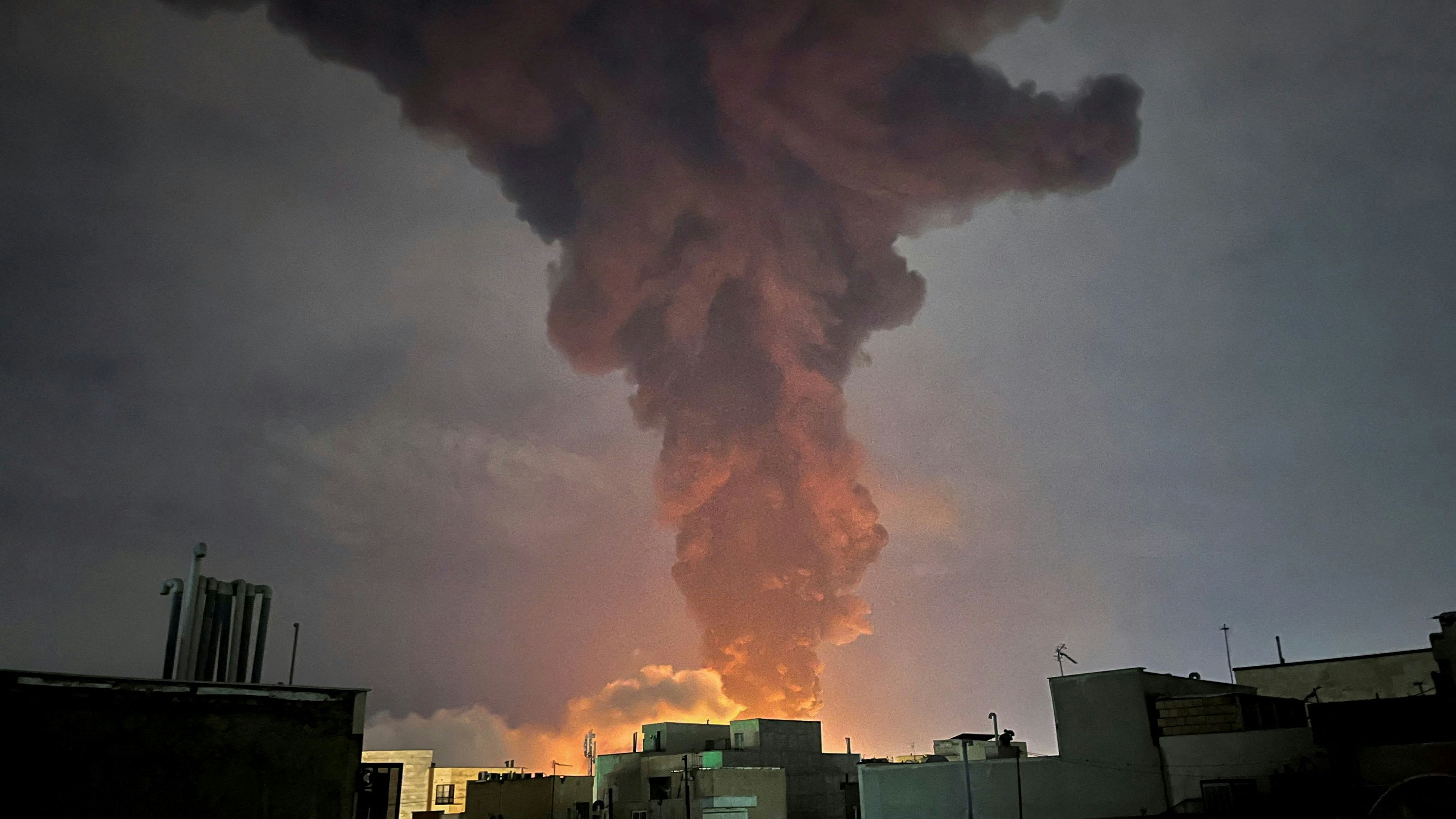 Smoke rises following an explosion, amid the U.S.-Israeli conflict with Iran, in Tehran, Iran, March 7, 2026. Picture taken with a mobile phone. Majid Asgaripour/WANA (West Asia News Agency) via REUTERS ATTENTION EDITORS - THIS PICTURE WAS PROVIDED BY A THIRD PARTY 