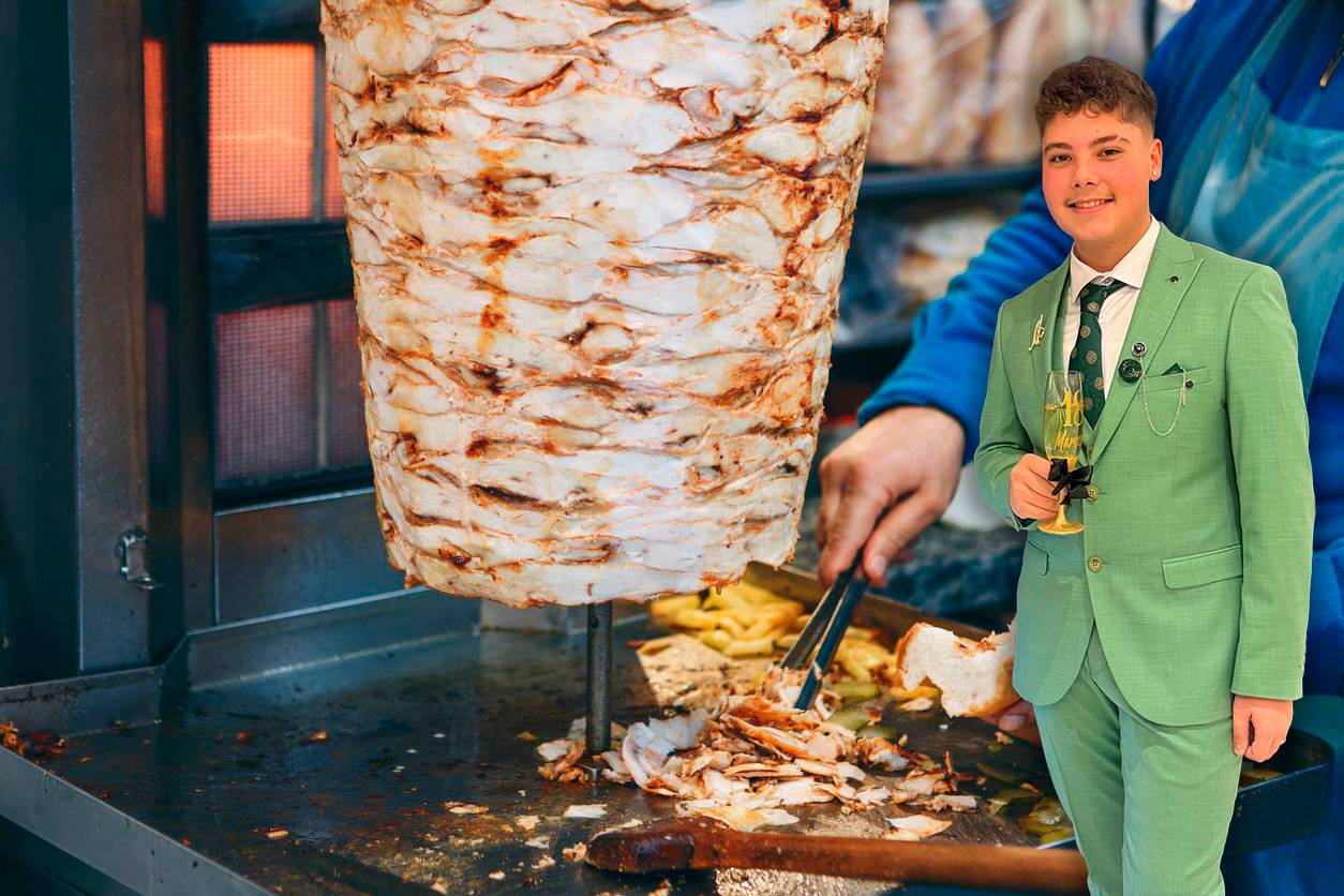 Marcos (18) alarmierte die Polizei wegen des ranzigen Döners.