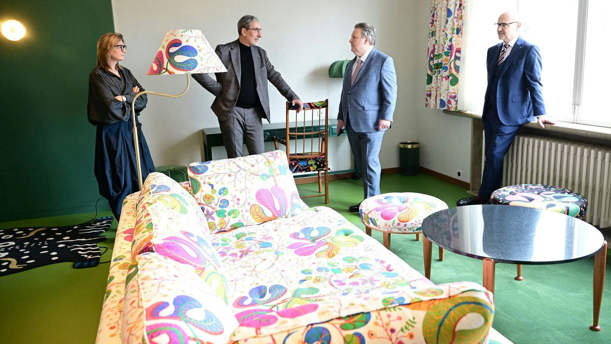 Bürgermeister Ludwig zu Gast in der Villa Beer in Wien-Hietzing.