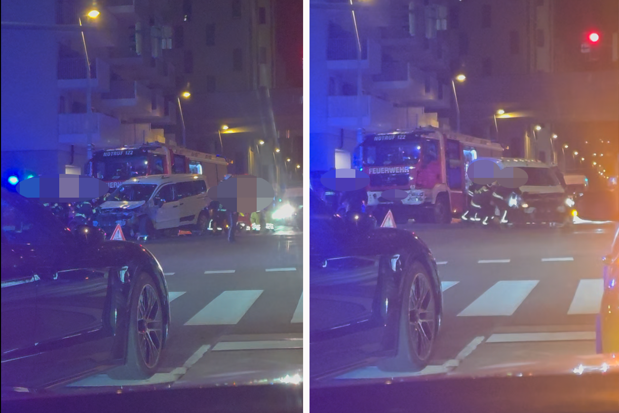 Heute.at - Auf Einsatzfahrt! Auto kracht in Wiener Feuerwehr