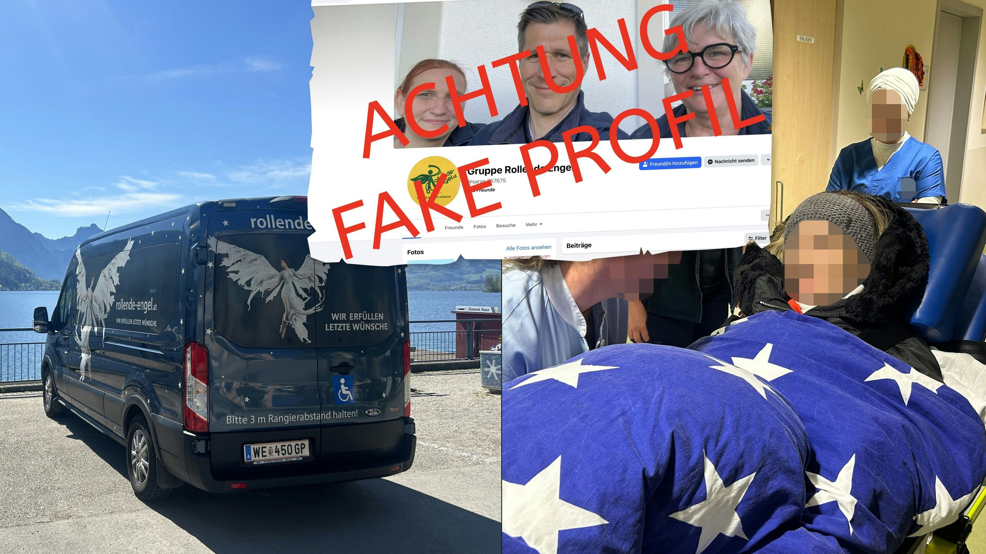 Gauner geben sich auf Facebook als der Verein "Rollende Engel" aus.