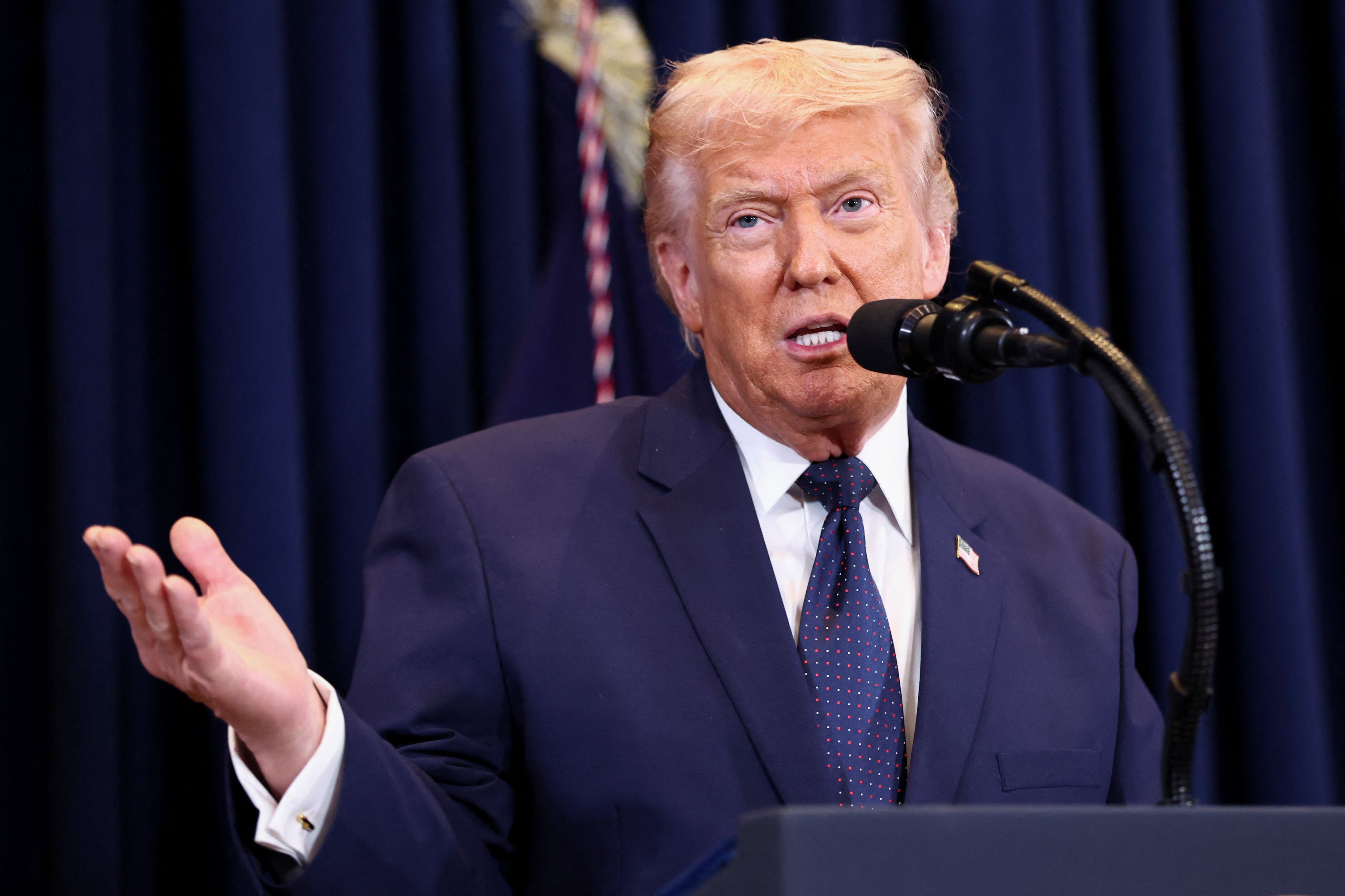 US-Präsident Donald Trump erklärt den Iran-Krieg für 