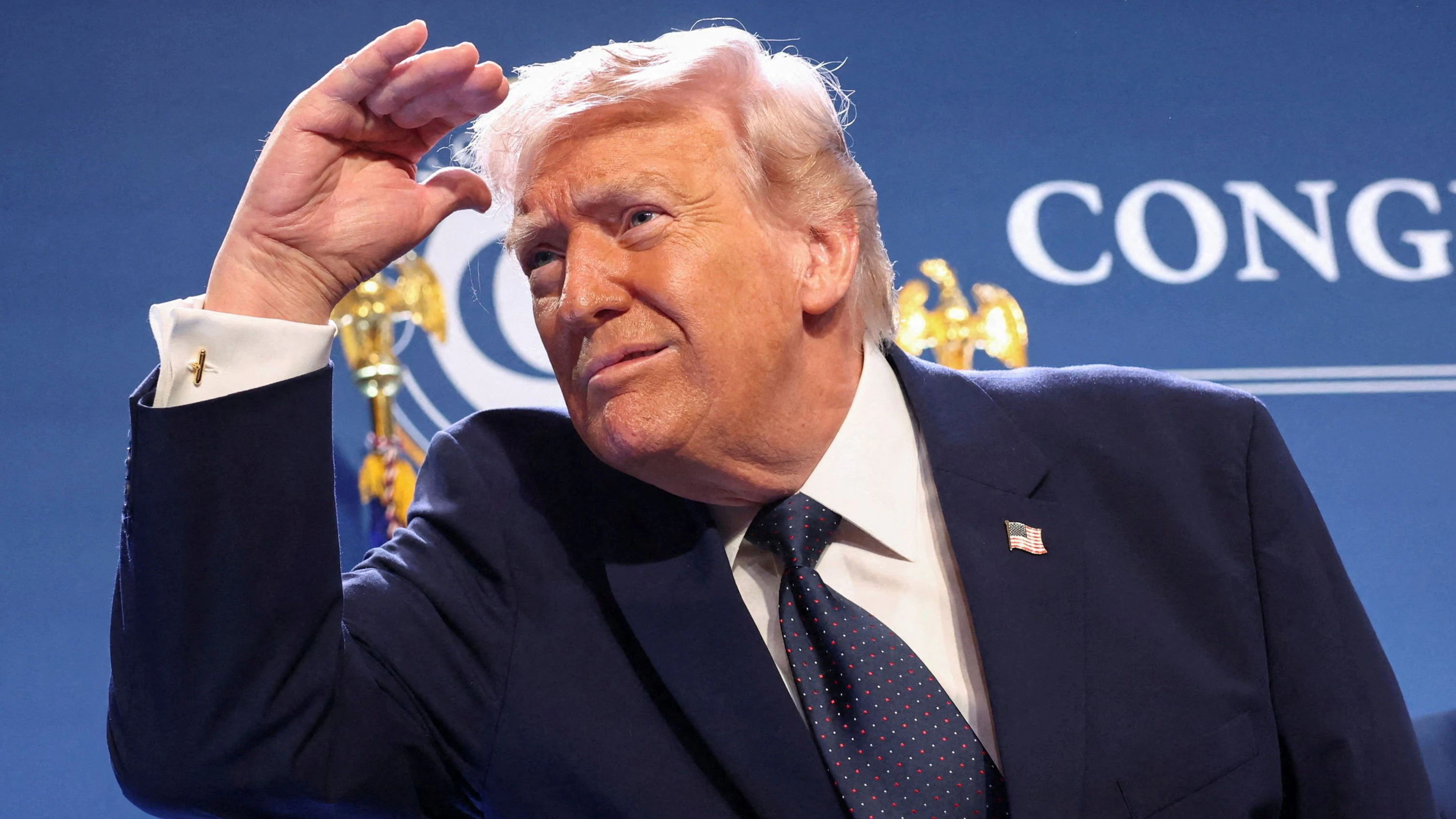 "Ich denke, der Krieg ist so gut wie vorbei", sagte Trump, ein paar Stunden später aber das Gegenteil