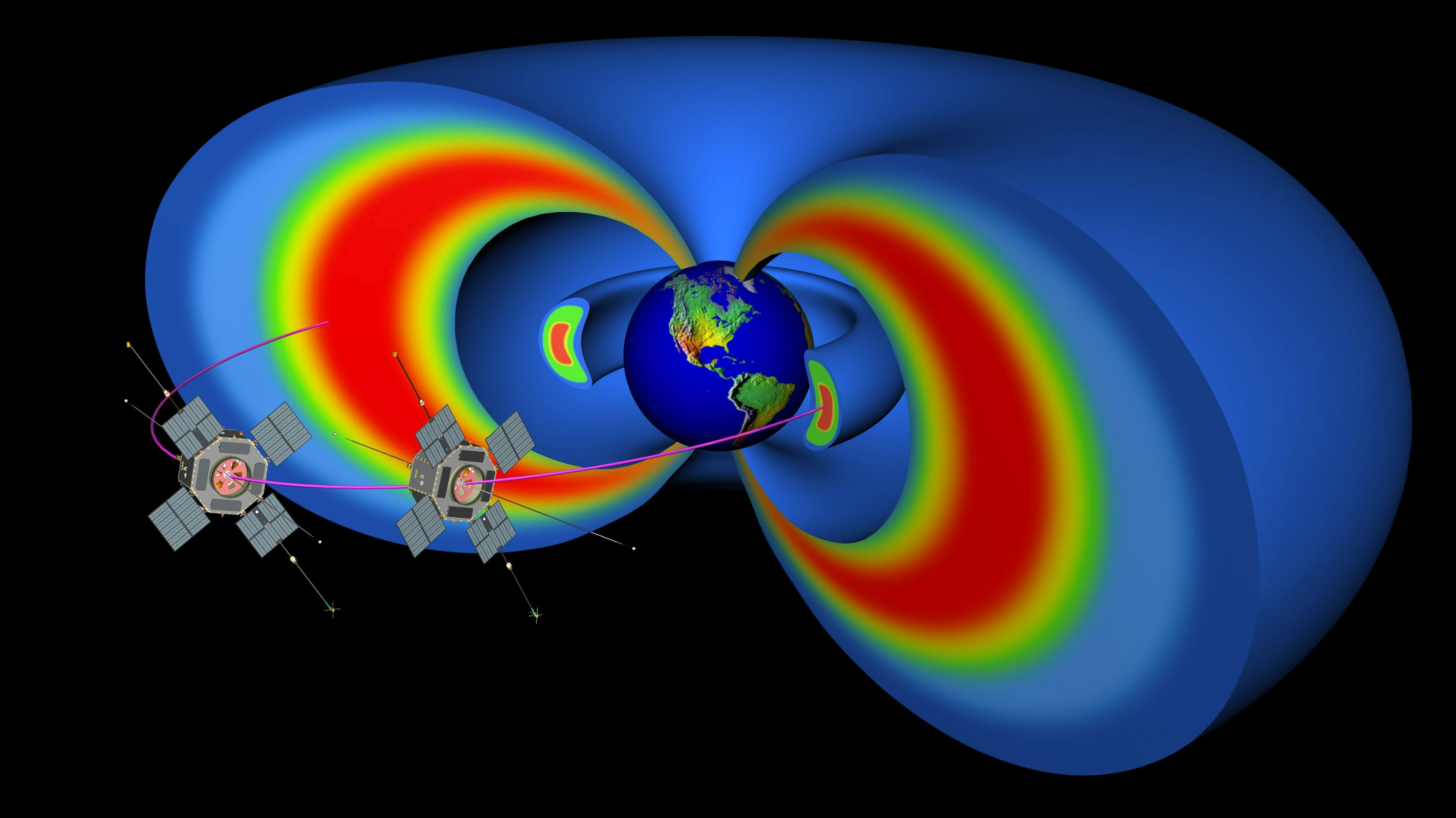 Die stark elliptischen Umlaufbahnen reichen von einer Mindesthöhe von etwa 600 Kilometern bis zu einer Höchsthöhe von etwa 37.000 Kilometern.