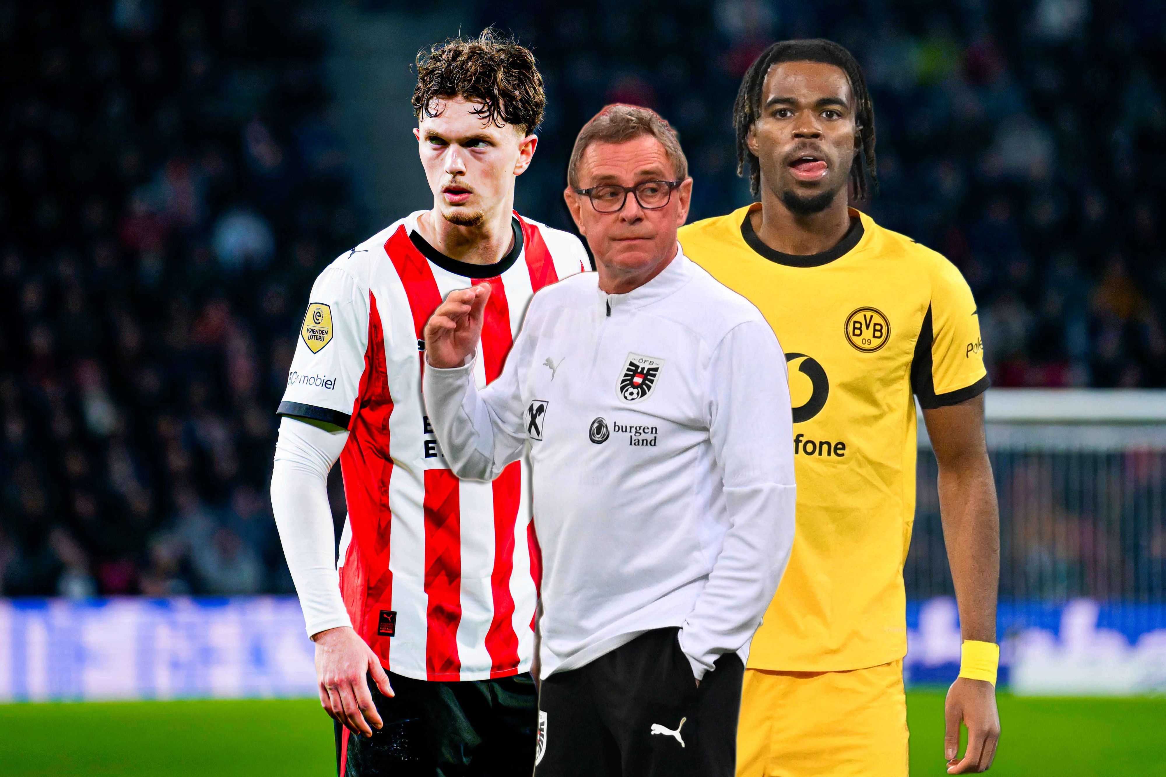 Paul Wanner (l.), Ralf Rangnick und Carney Chukwuemeka wollen für Furore sorgen.