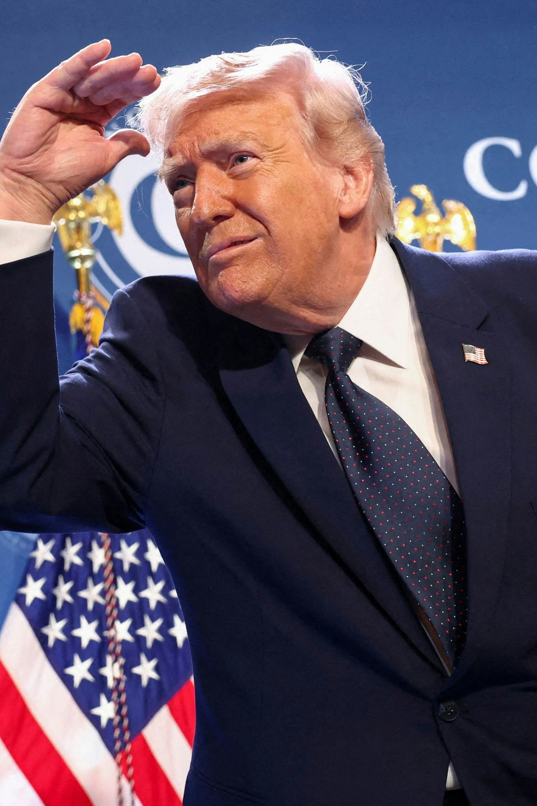 "Ich denke, der Krieg ist so gut wie vorbei", sagte Trump, ein paar Stunden später aber das Gegenteil