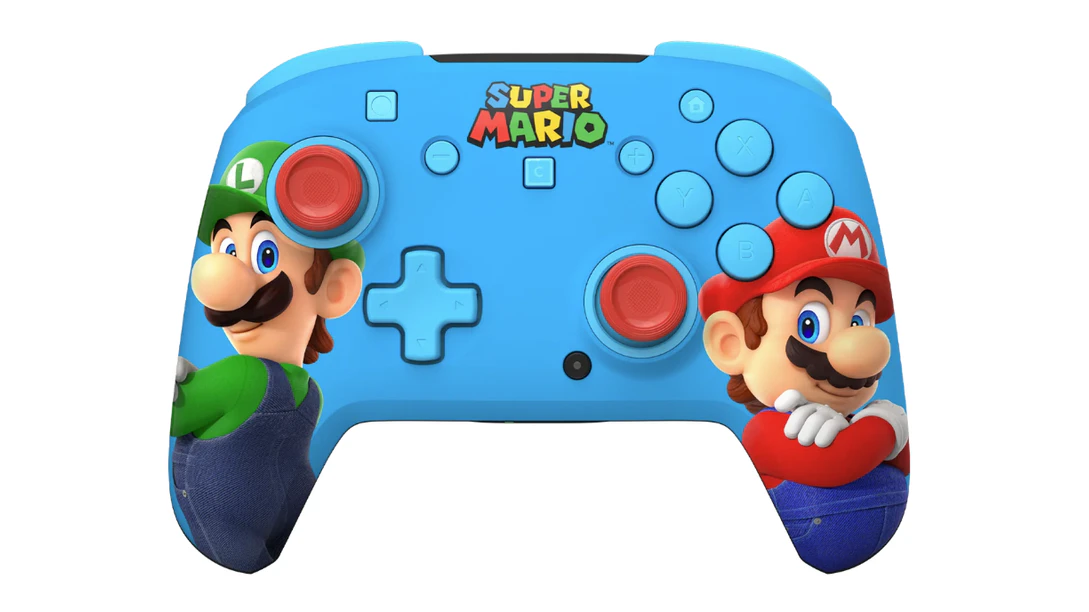 Der Mario & Luigi Rematch Wireless RGB Gaming Controller verfügt über TMR-Daumensticks, vier dynamische RGB-Modi, die Super Mario zum Leben erwecken.