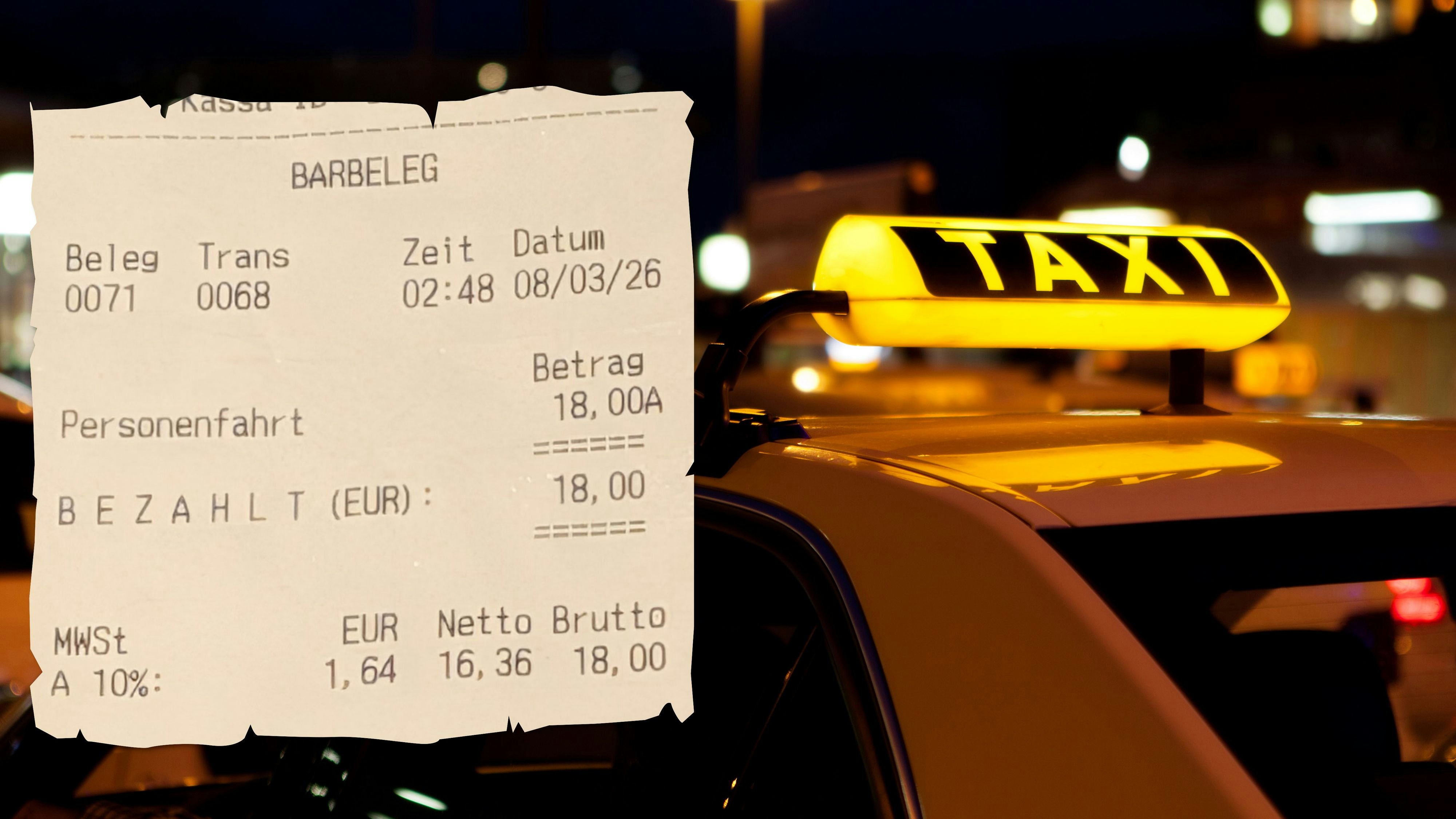 Heute.at - 18 Euro für 3 Minuten – Mann klagt über Wucher-Taxi