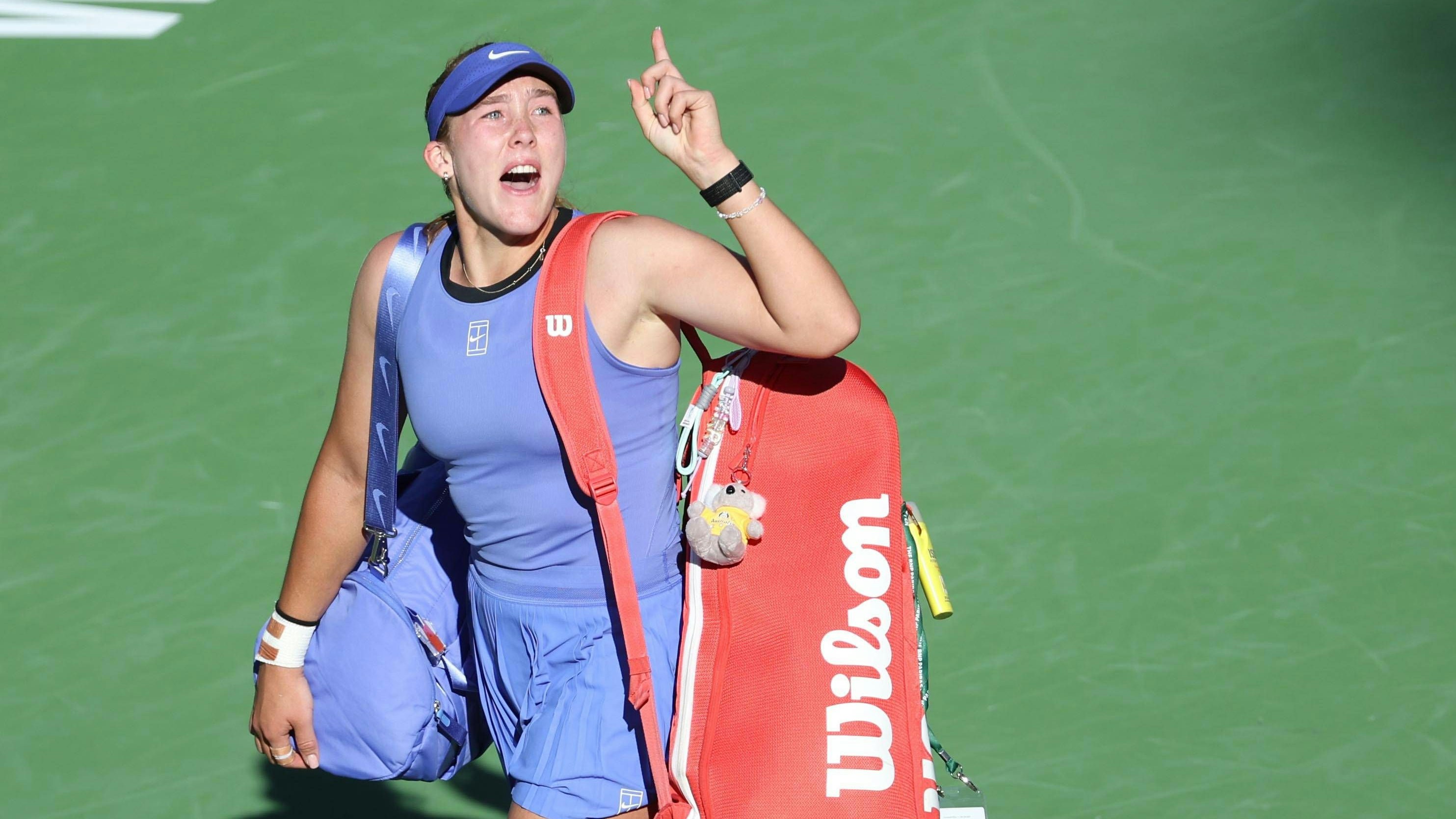 Tennis-Sternchen Mirra Andreeva verlor nach ihrer Drittrunden-Niederlage die Nerven. 