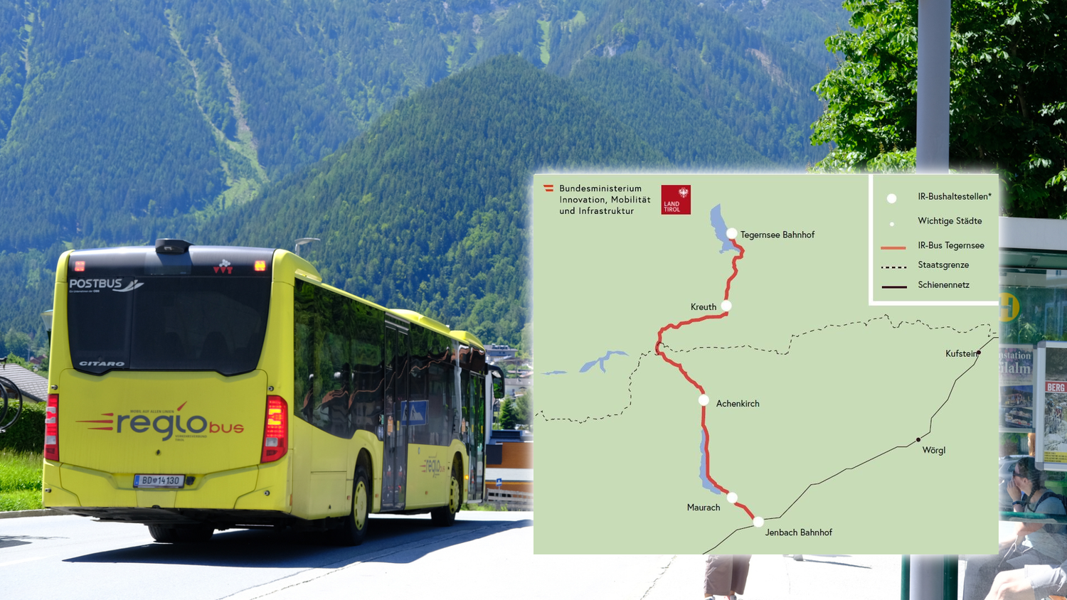 Zwischen Jenbach und Tegernsee fährt bald ein Interregio-Bus. 