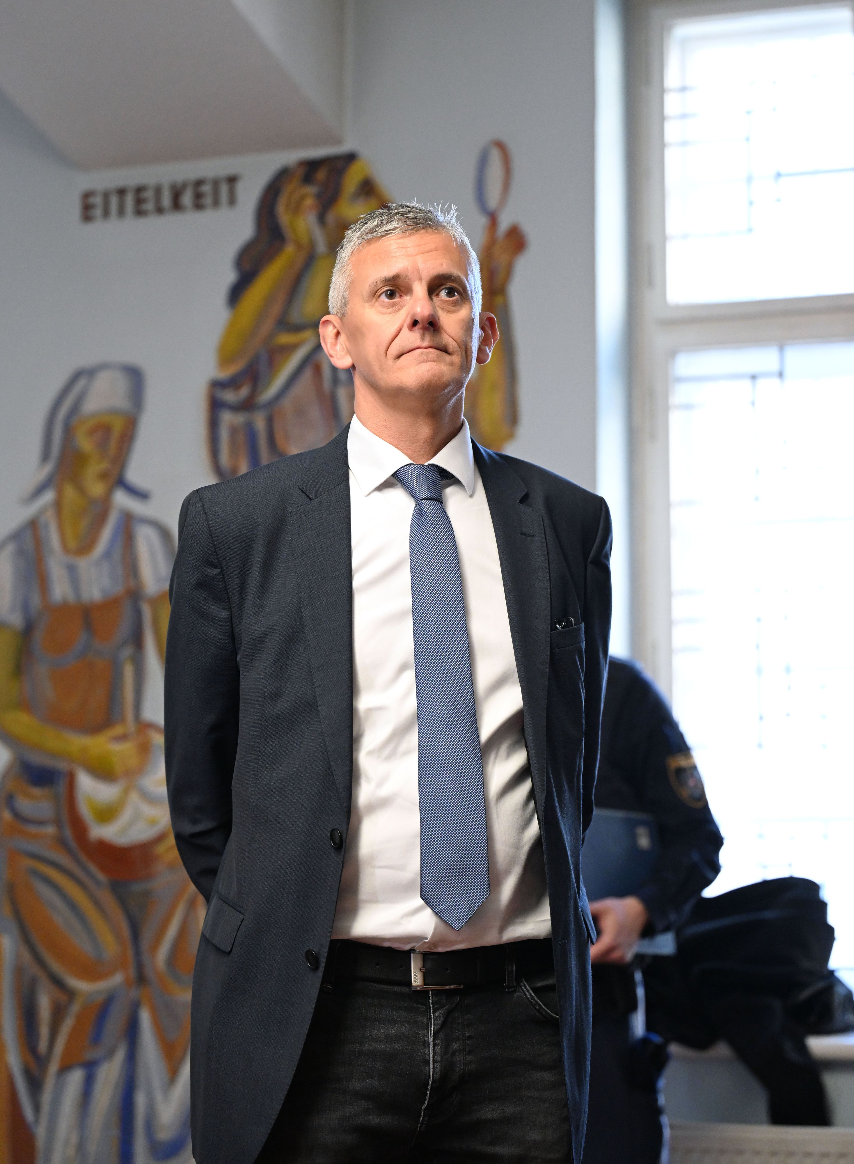 René Schimanek am Mittwoch, 11. März 2026: Er musste sich am Landesgericht Krems verantworten.