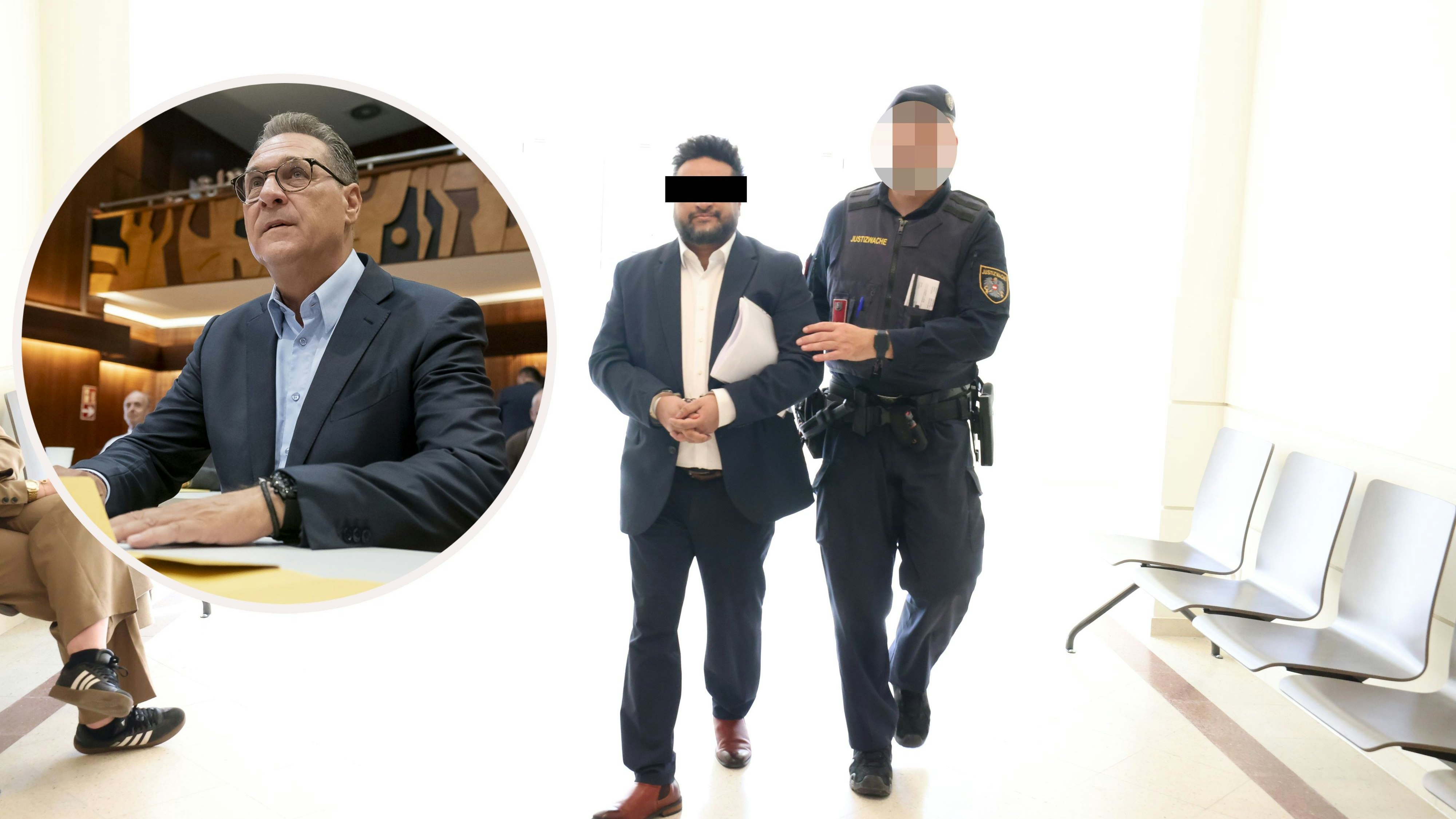 Der 52-jährige Niederländer Adnan K (52) auf dem Weg in den Gerichtssaal. Laut Anklage geht es um mehr als zwei Millionen Euro Schaden.
