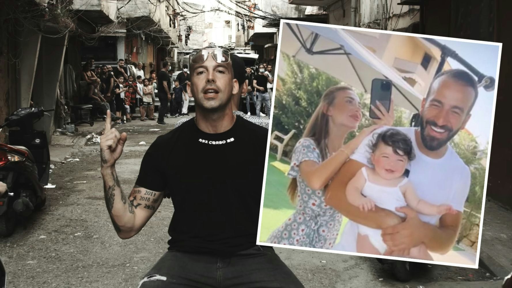 Mohammed half RAF Camora bei dem Video zu "Blaues Licht".