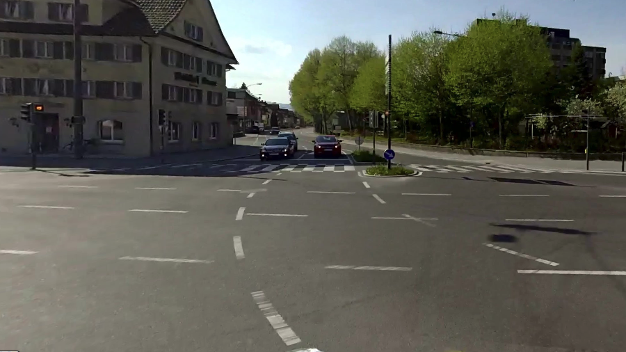 An dieser Kreuzung ereignete sich der Unfall.