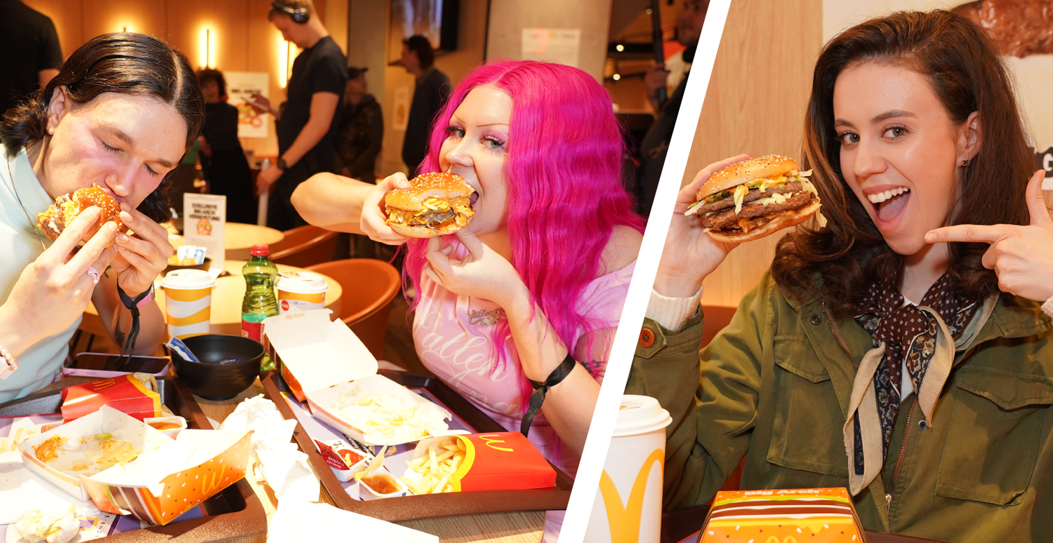 Wiener Influencer mussten sich vom Burger-Hit selbst überzeugen.