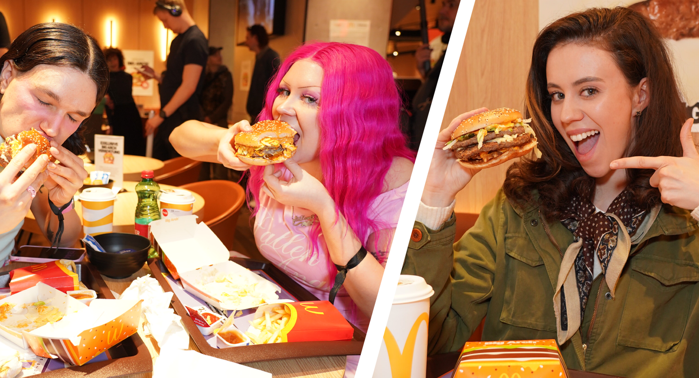 Wiener Influencer mussten sich vom Burger-Hit selbst überzeugen.
