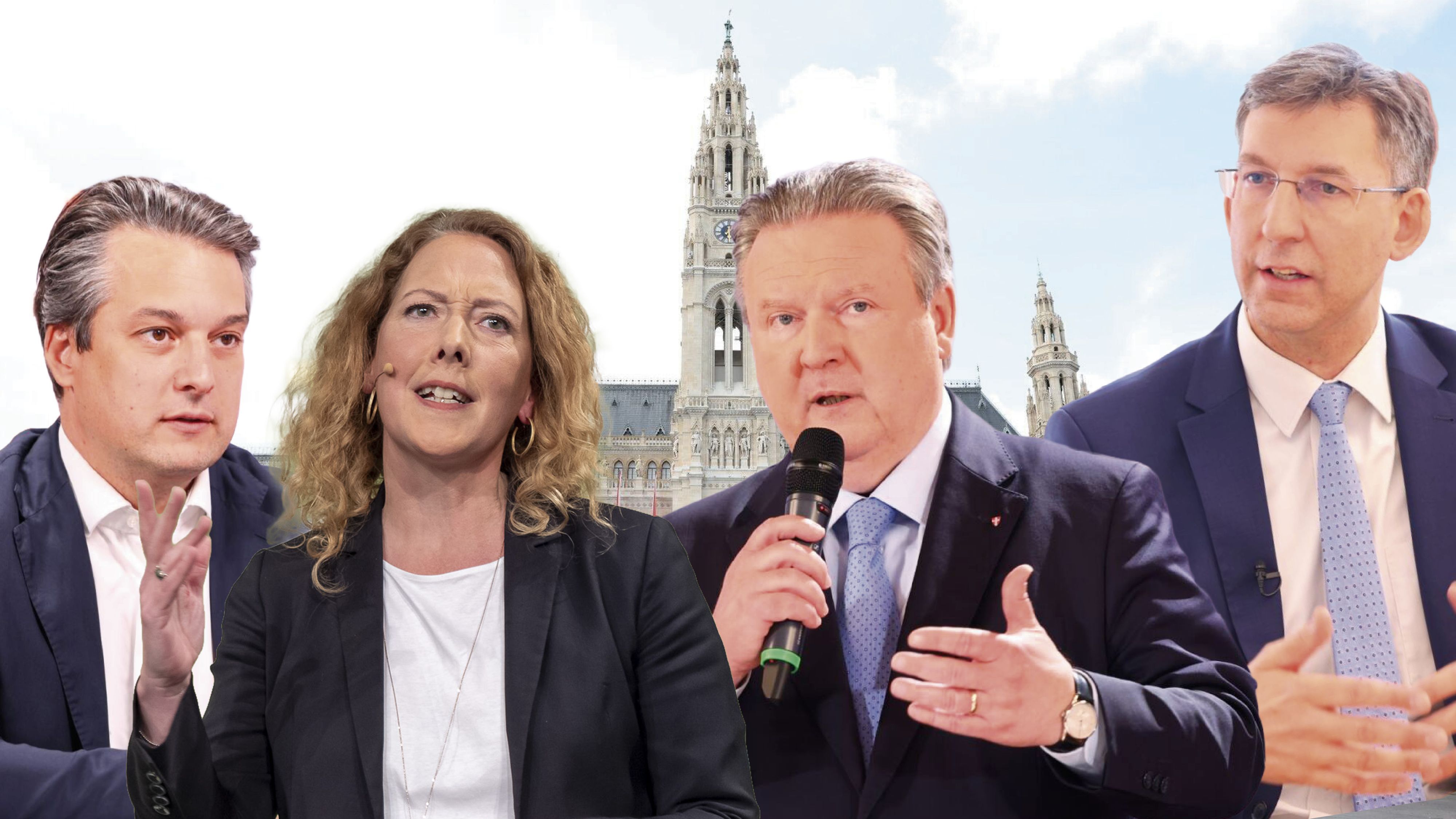 Kritik von FP-Chef Dominik Nepp, Grünen-Chefin Judith Pühringer und VP-Obmann Markus Figl an Bürgermeister Michael Ludwig.
