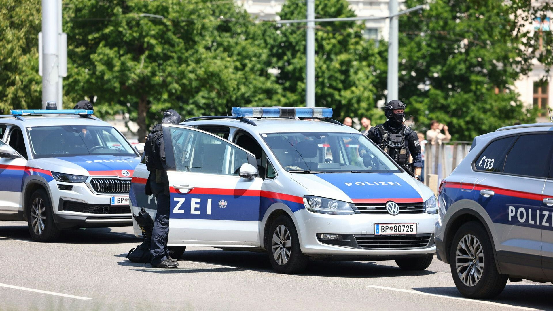 Archivbild eines Polzeieinsatzes in Wien. 