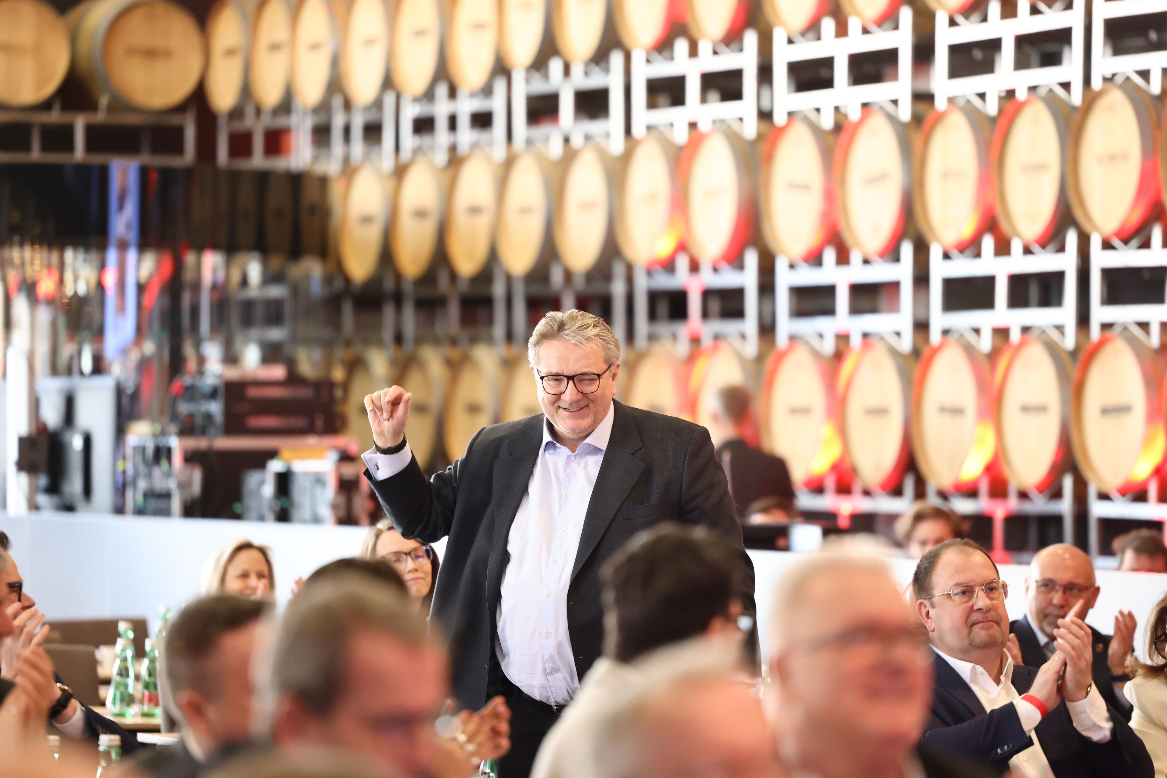 Gesundheitsstadtrat Peter Hacker bei der SPÖ Klausur in Andau.