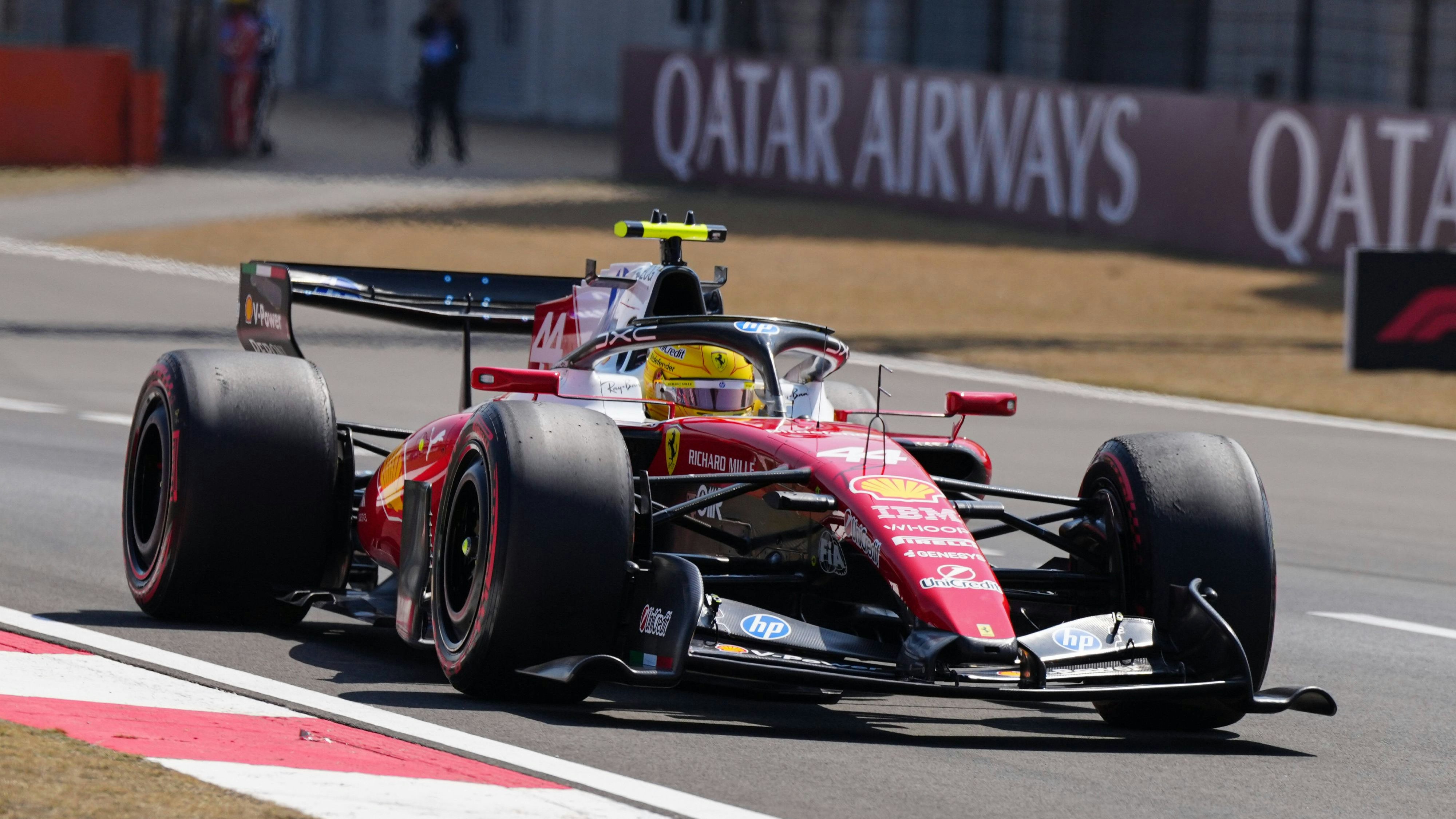 CHINA-MOTORSPORTS/F1-SHANGHAI Ferraris Lewis Hamilton in action during Practice 1 in the F1 Chinese Grand Prix at Shanghai International Circuit, Shanghai, China, March 12, 2026. NEXPHER/Peter Li SHANGHAI
