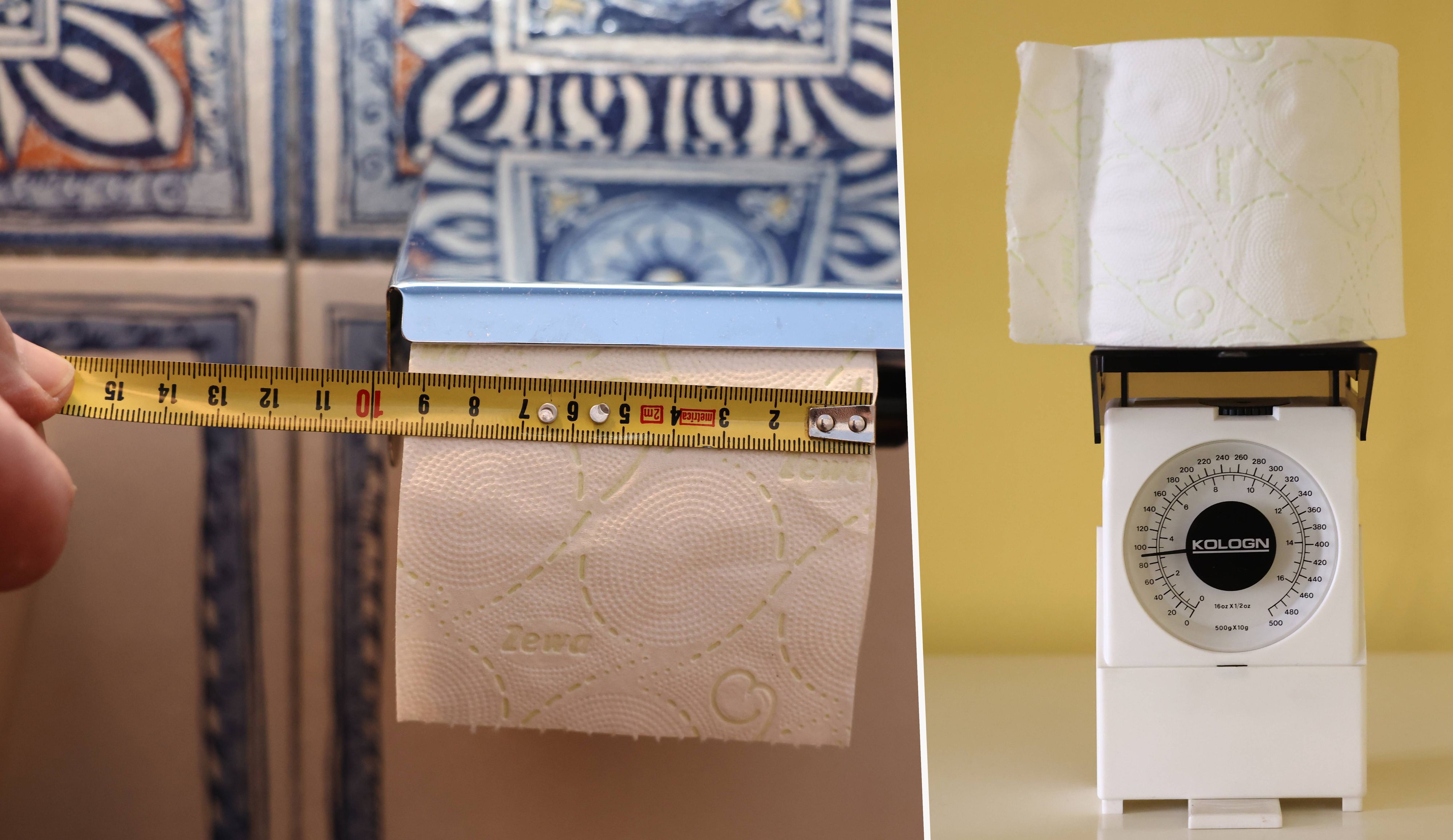 Pensionist Jürgen H. wunderte sich über eine rasch leere Klopapierrolle – und griff zur Waage. Sein Test: Eine Klopapier-Rolle brachte nur rund 100 Gramm auf die Waage.
