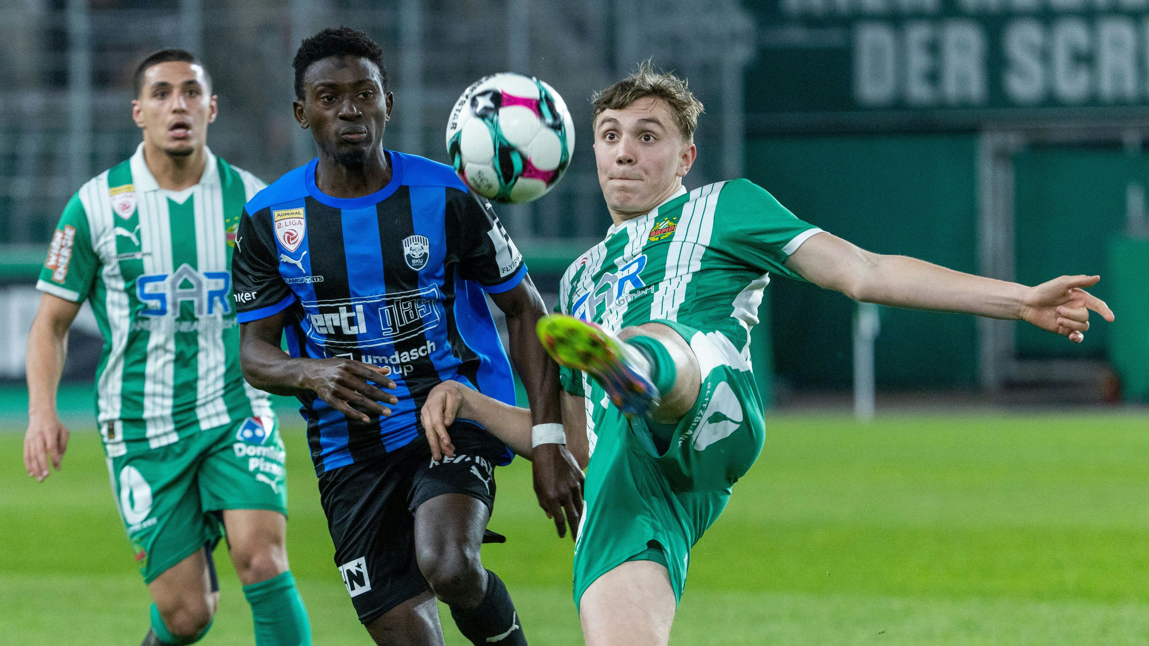 Rapid II duelliert sich mit SKU Amstetten. 