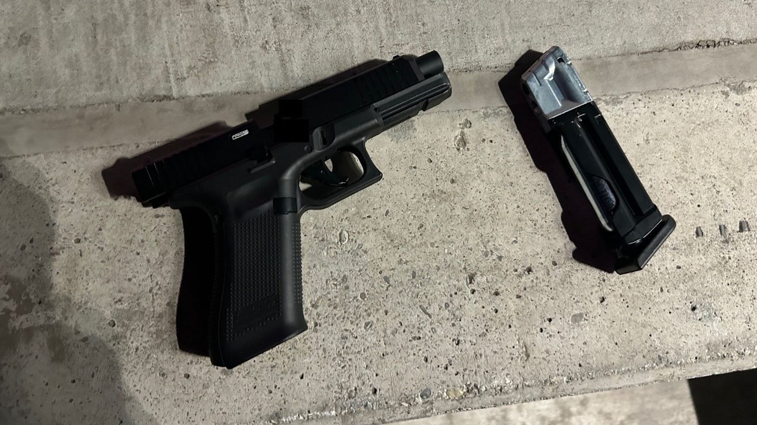 Die Polizei stellte die Waffe sicher.