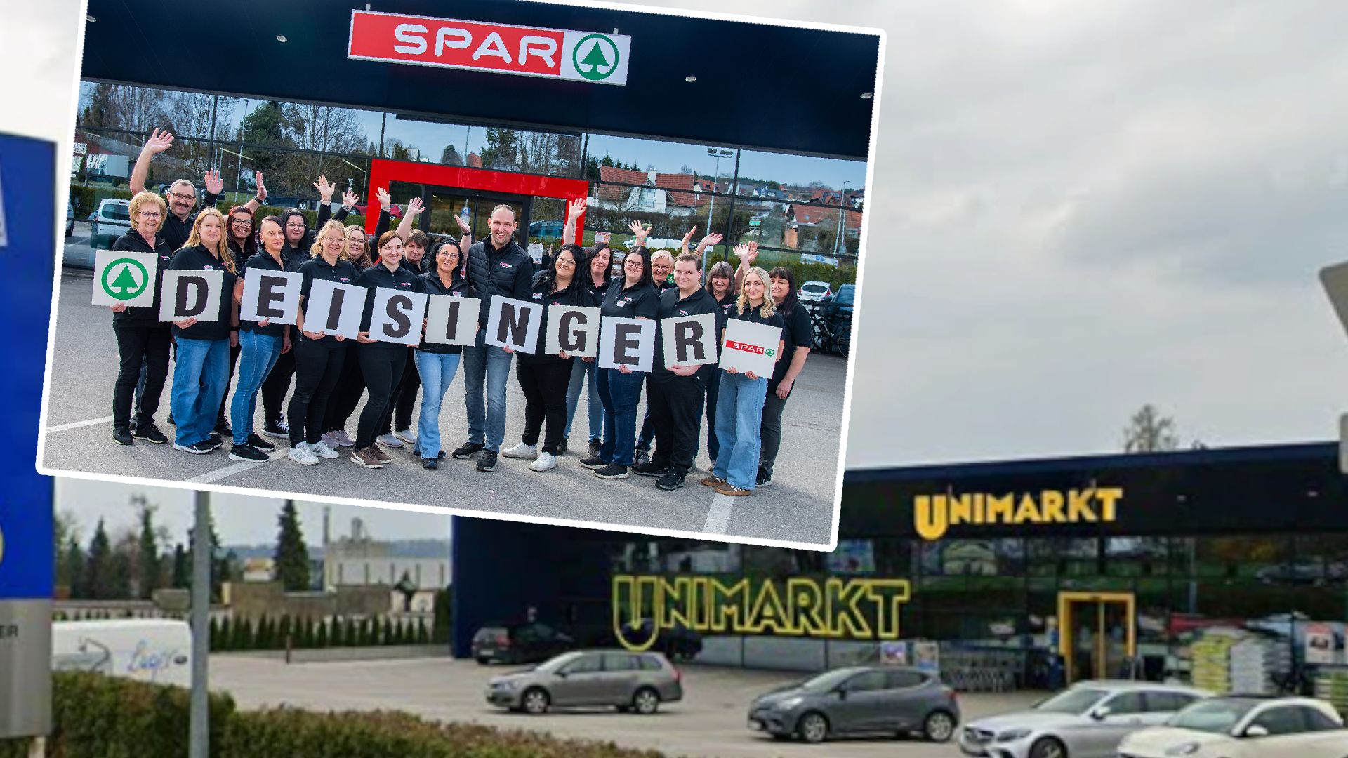 Das Team in Gallneukirchen freut sich über die Eröffnung seines SPAR-Supermarktes.