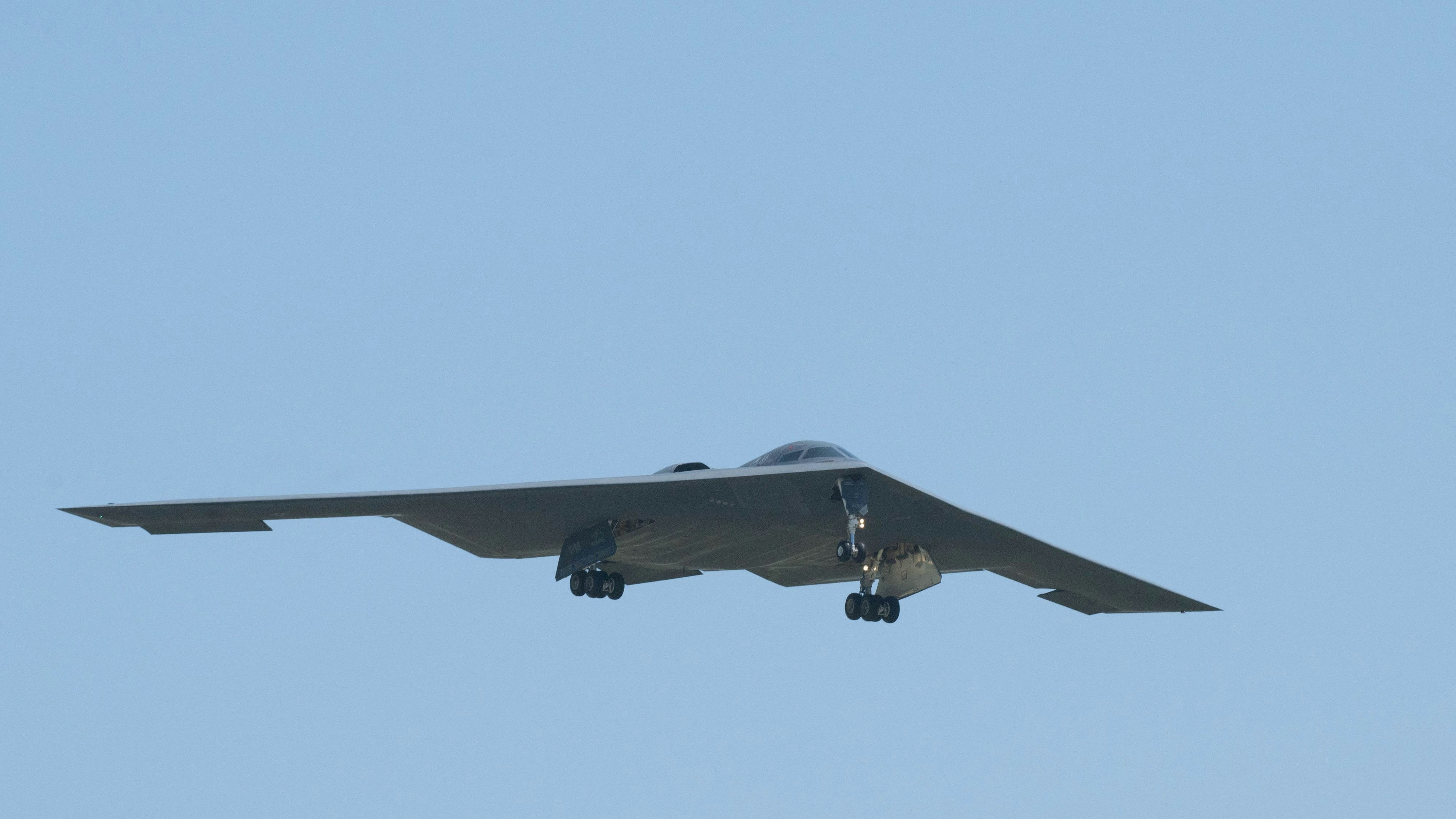A U.S. Air Force B-2 Spirit stealth bomber lands after returning from Operation Midnight Hammer, the U.S. attack on Iran's nuclear facilities, at Whiteman Air Force Base, Missouri, U.S. June 2025.    U.S. Air Force/Handout via REUTERS THIS IMAGE HAS BEEN SUPPLIED BY A THIRD PARTY