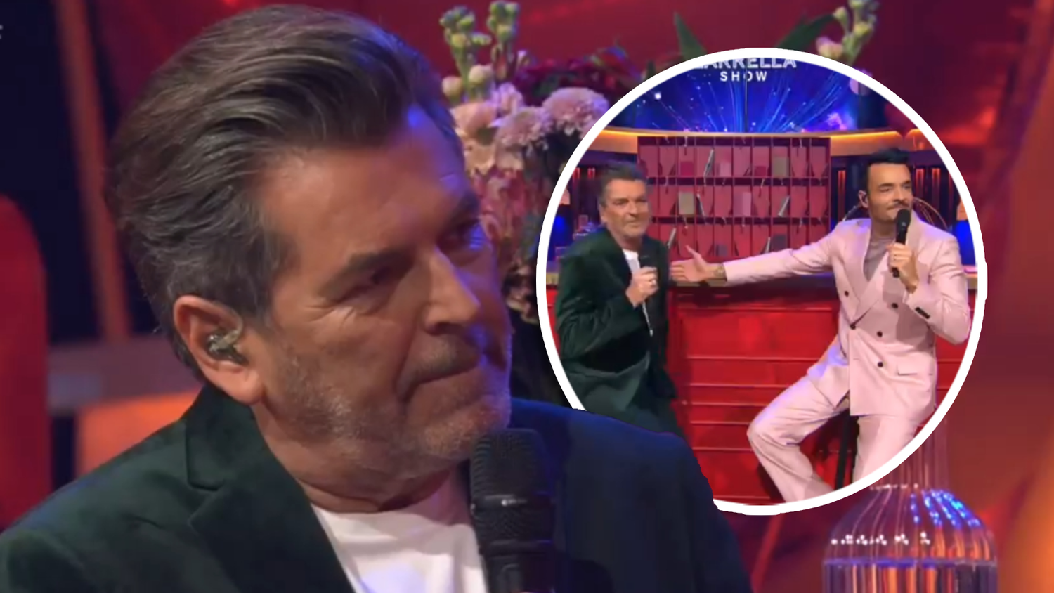 Thomas Anders schaute bei Giovanni Zarrella vorbei.