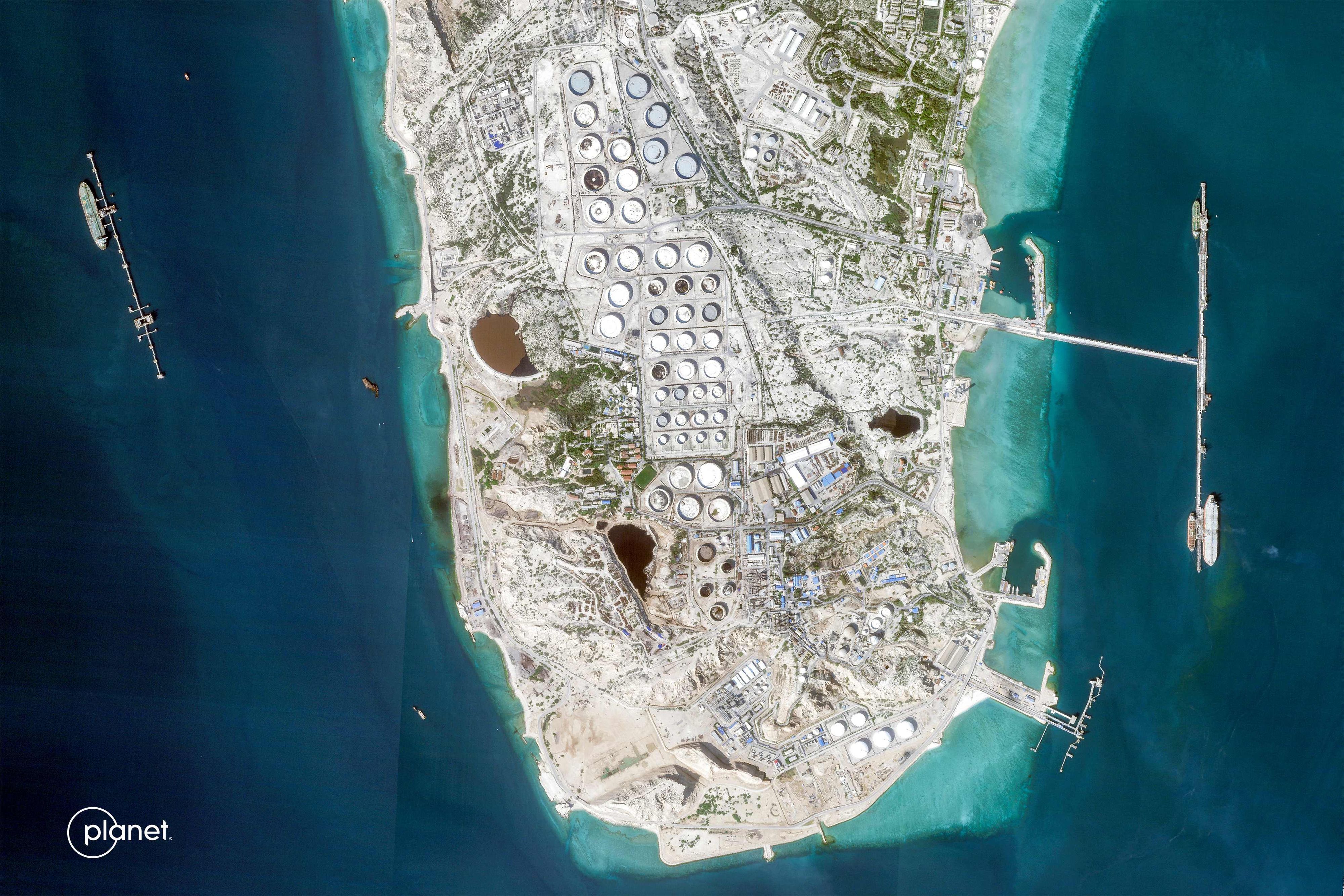 Die USA haben Ziele auf der iranischen Öl-Insel Kharg ins Visier genommen.