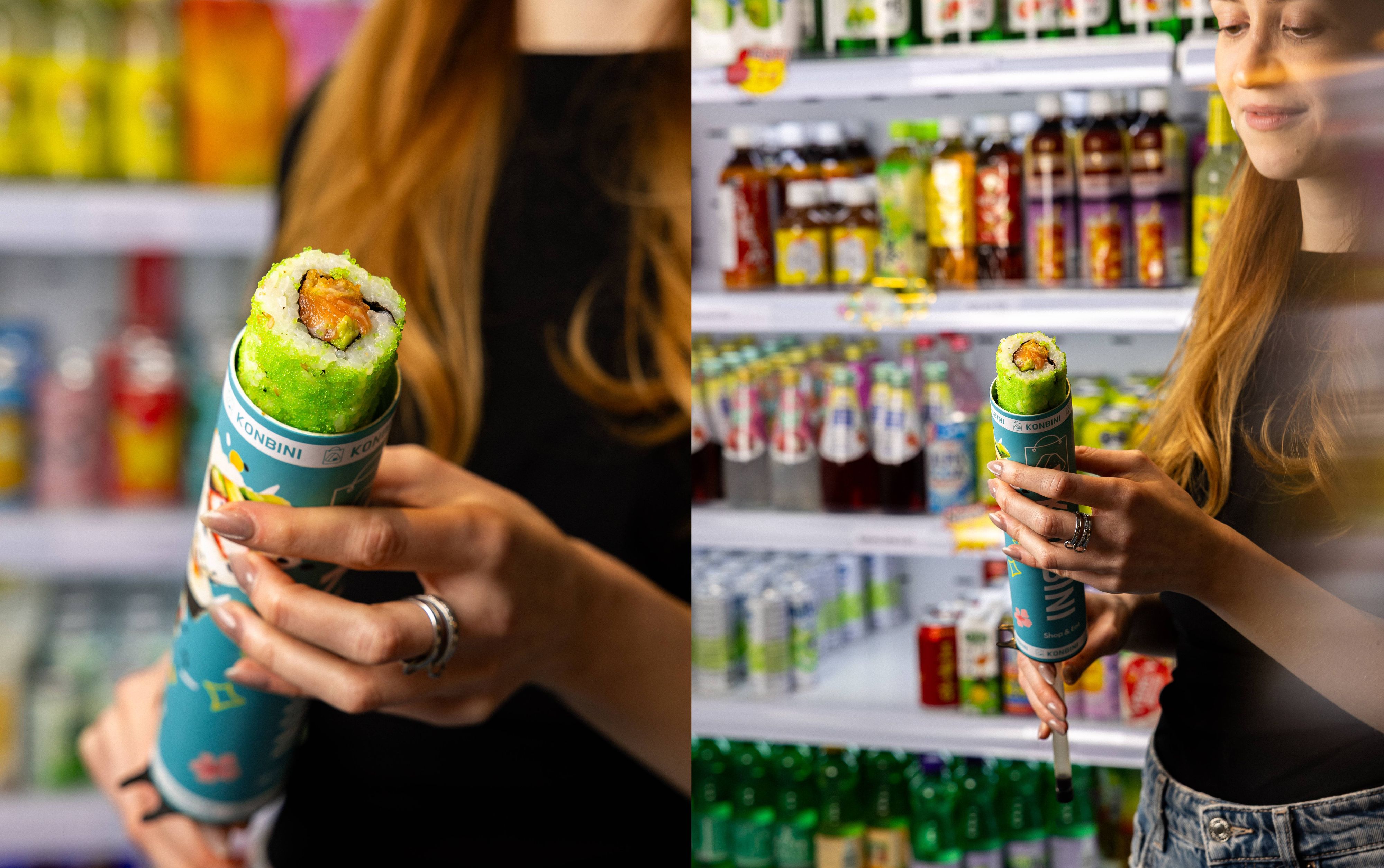 Der virale TikTok-Snack ist jetzt auch in Wien zu haben: Beim Sushi Push Pop wird das Sushi aus einer Röhre Stück für Stück nach oben gedrückt.