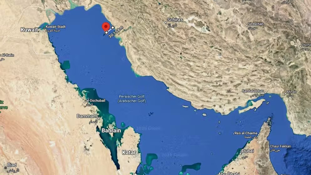 Auf Charg lagern rund 30 Millionen Barrel Öl, die für den Iran lebenswichtig sind.