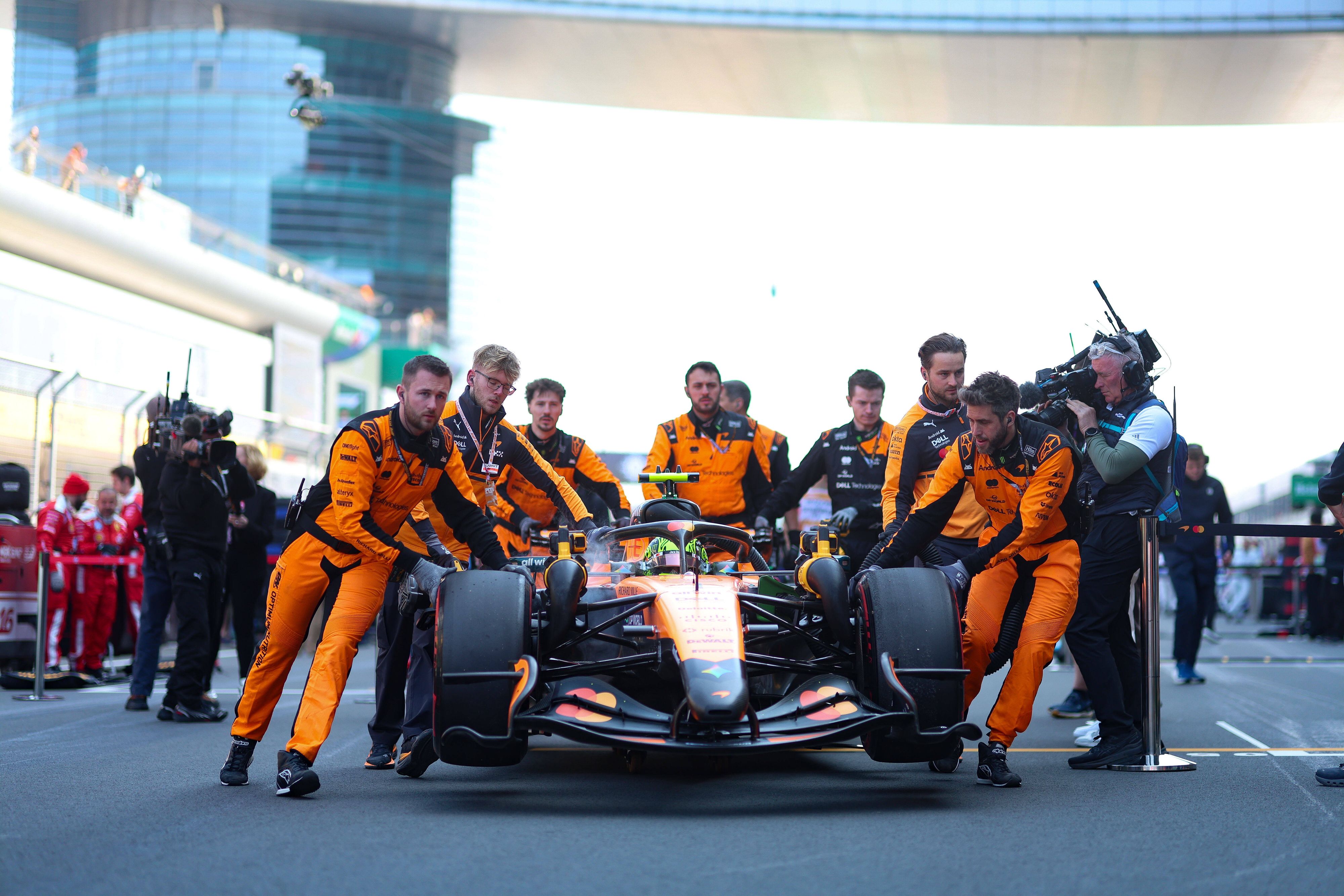 Lando Norris konnte nicht einmal an den Start gehen. 