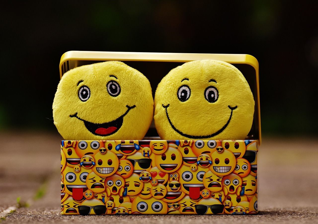 Bunte Smileys