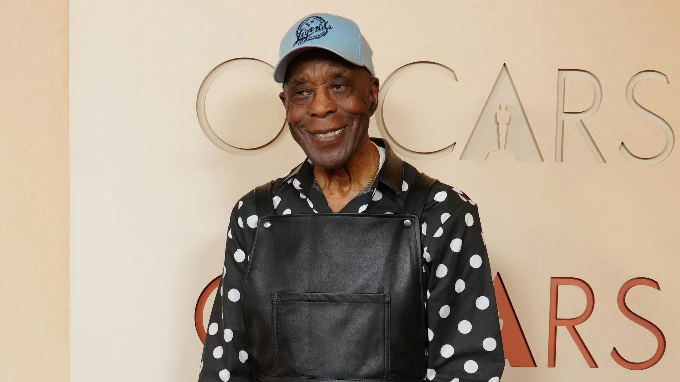 Buddy Guy arrives at the Oscars on Sunday, March 15, 2026, at the Dolby Theatre in Los Angeles. (Photo by Jordan Strauss/Invision/AP)