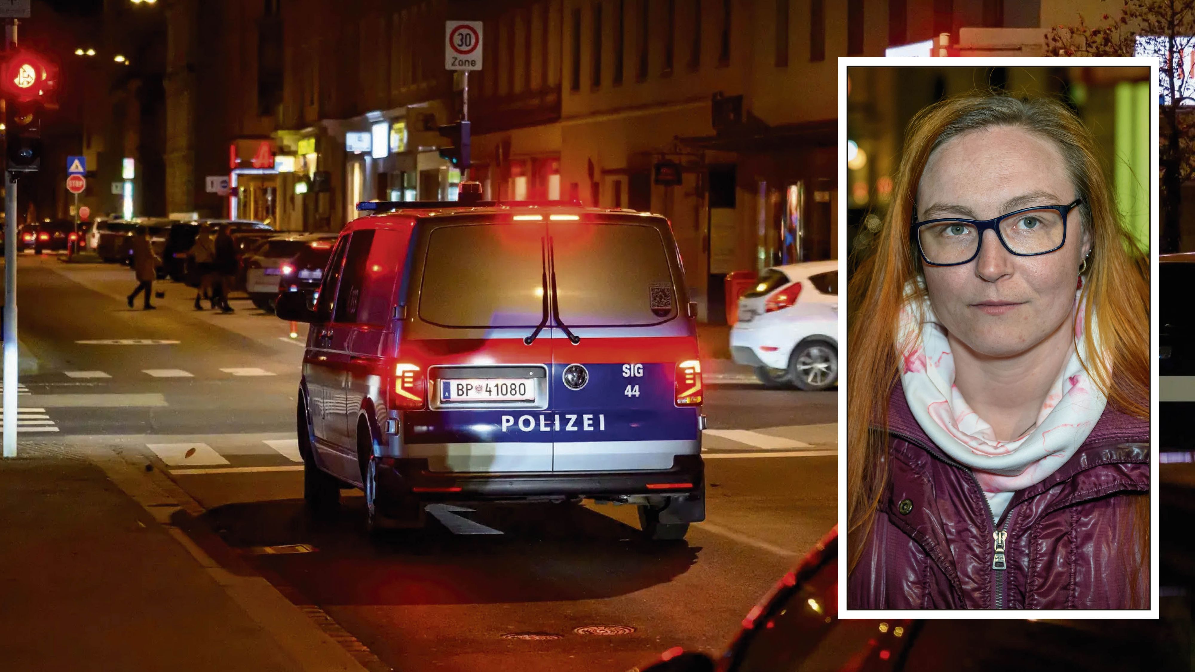 Die 28-jährige Sophie Thewanger war mit ihrem Bruder in einem Eissalon, als sie plötzlich Schreie hörte.