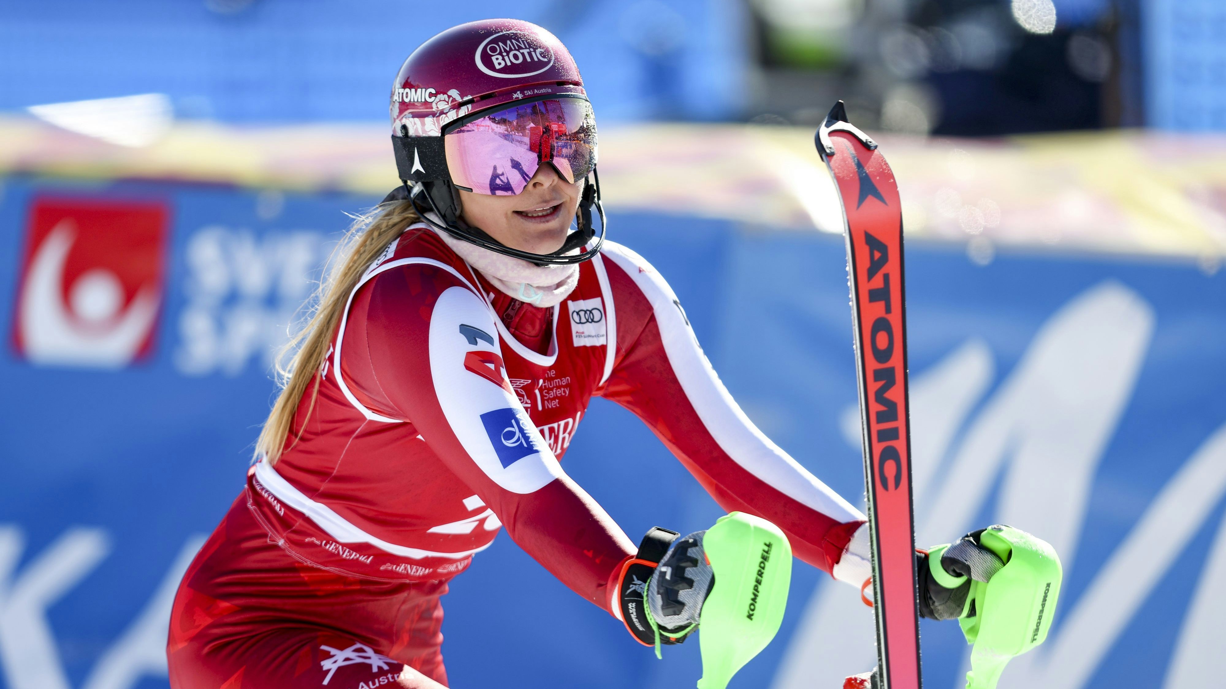 Katharina Gallhuber zeigte im zweiten Lauf eine solide Fahrt. 