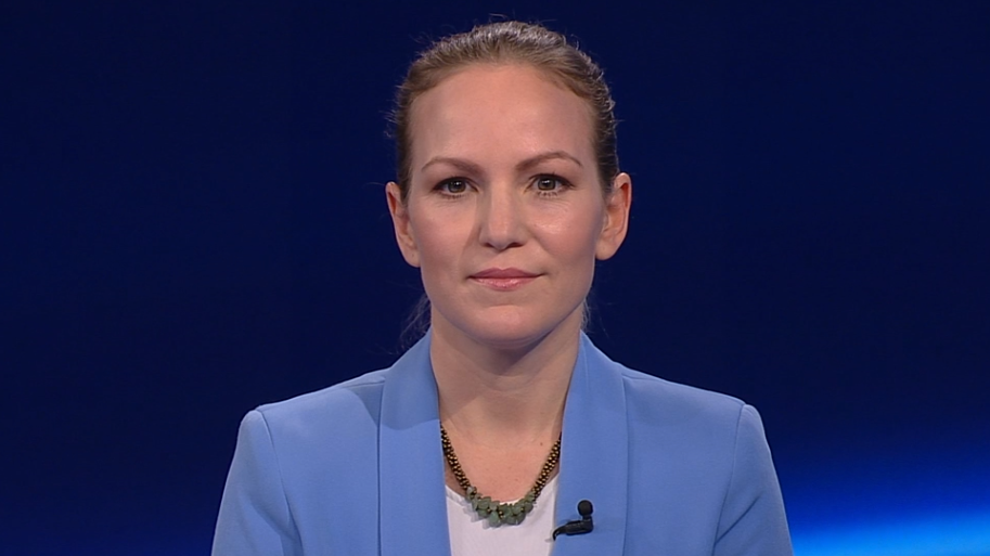Die Generaldirektorin der Bundeswettbewerbsbehörde (BWB), Natalie Harsdorf, in der ORF-"ZIB2".