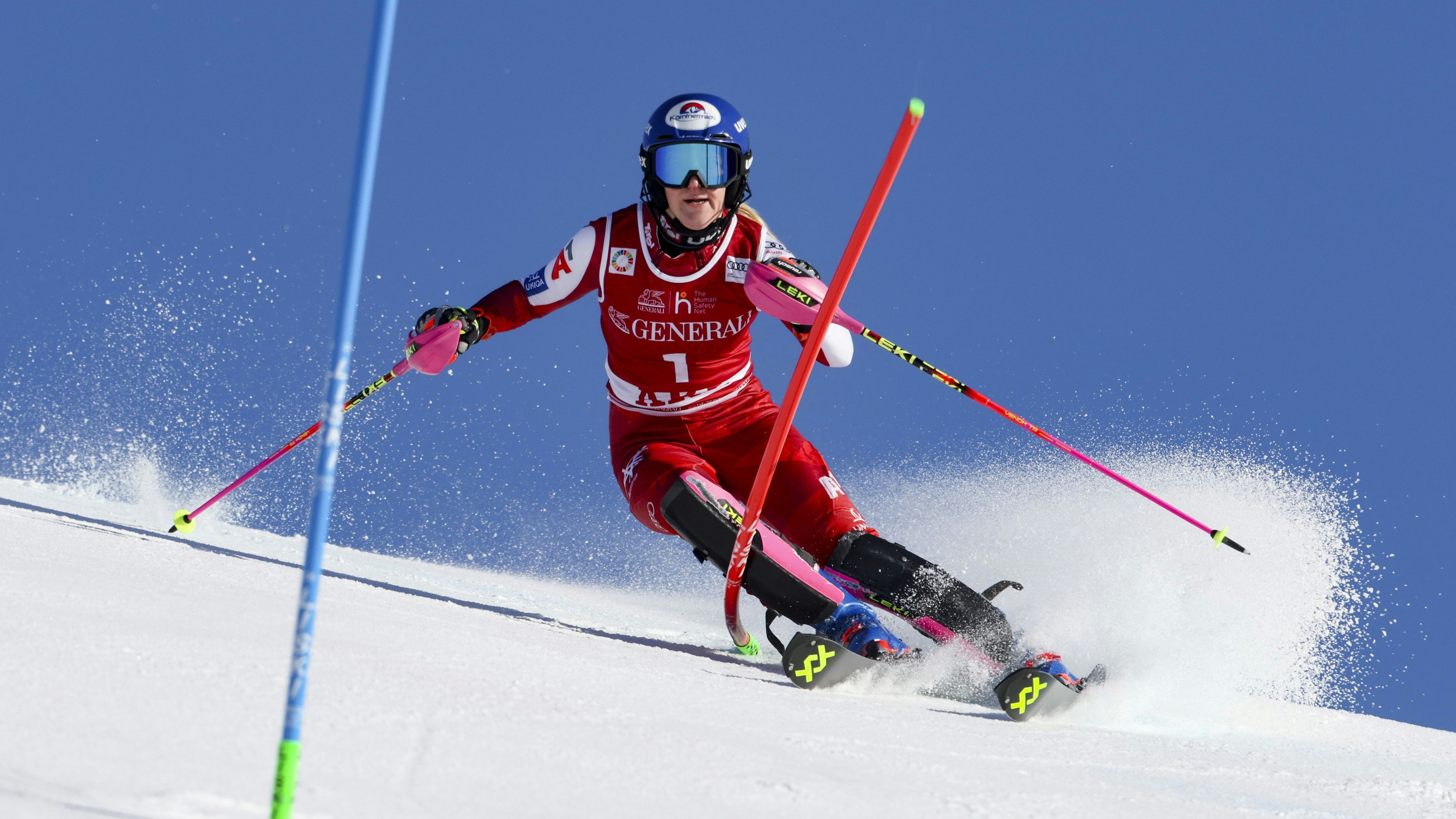 Katharina Truppe ist nach dem ersten Lauf Dritte. 