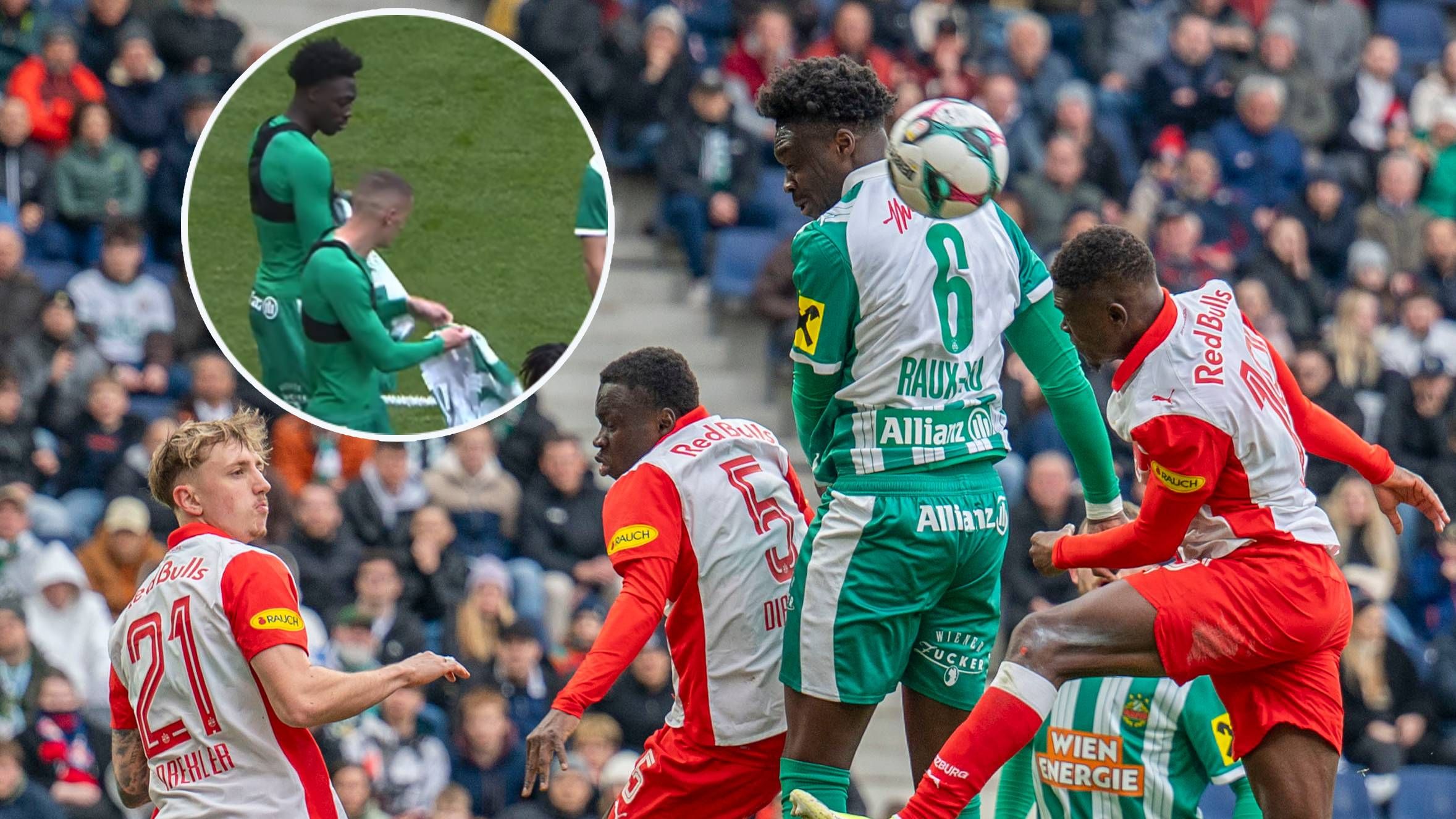 Leiberltausch der anderen Sorte zwischen Raux-Yao und Cvetkovic.