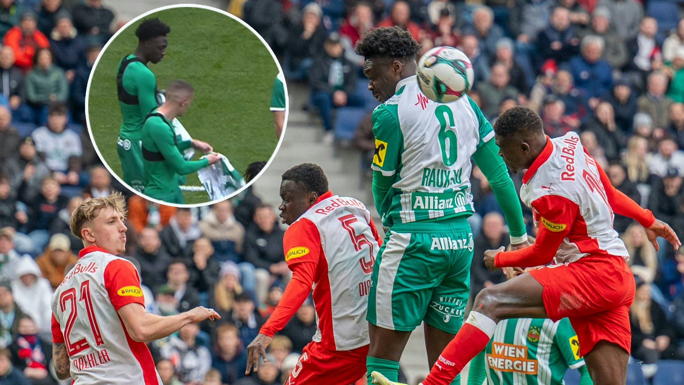 Leiberltausch der anderen Sorte zwischen Raux-Yao und Cvetkovic.