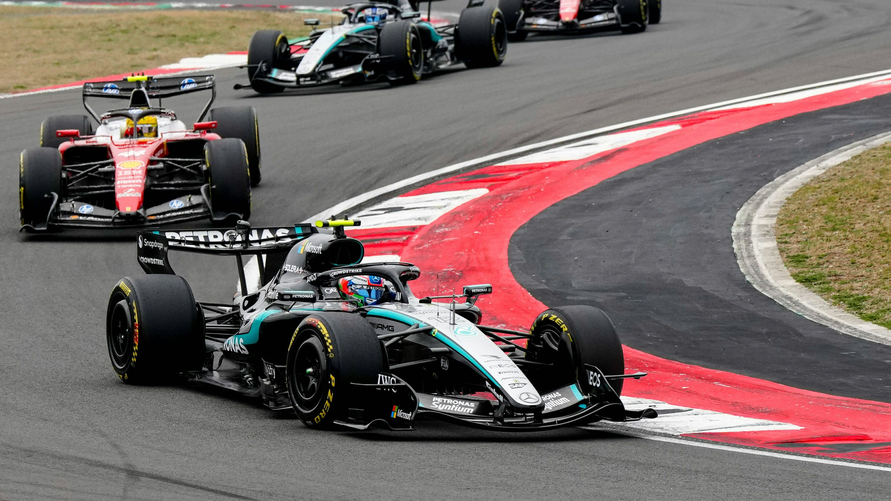 Kimi Antonelli fuhr in Shanghai zu seinem ersten Karrieresieg. 