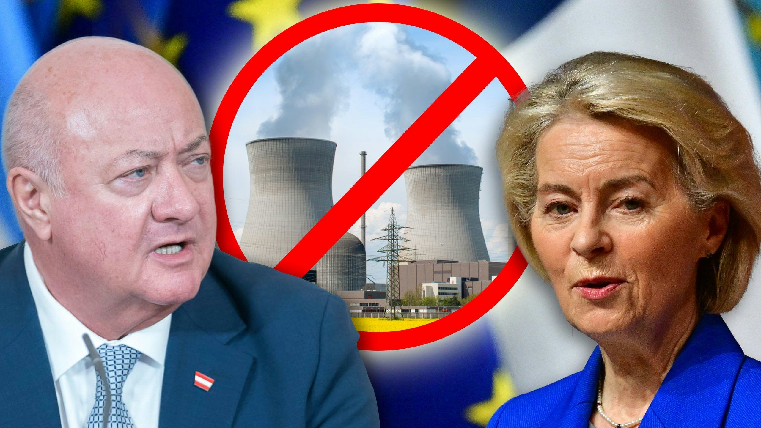Ursula Von der Leyen will neue Atomkraftwerke für die EU, Stocker stemmt sich dagegen.